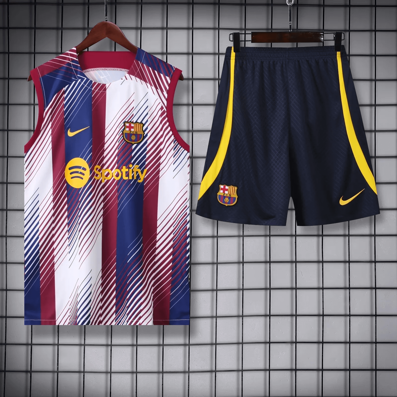 2023/2024 Barcelona pre-match training color Jersey+Shorts 1:1 Thai Quality