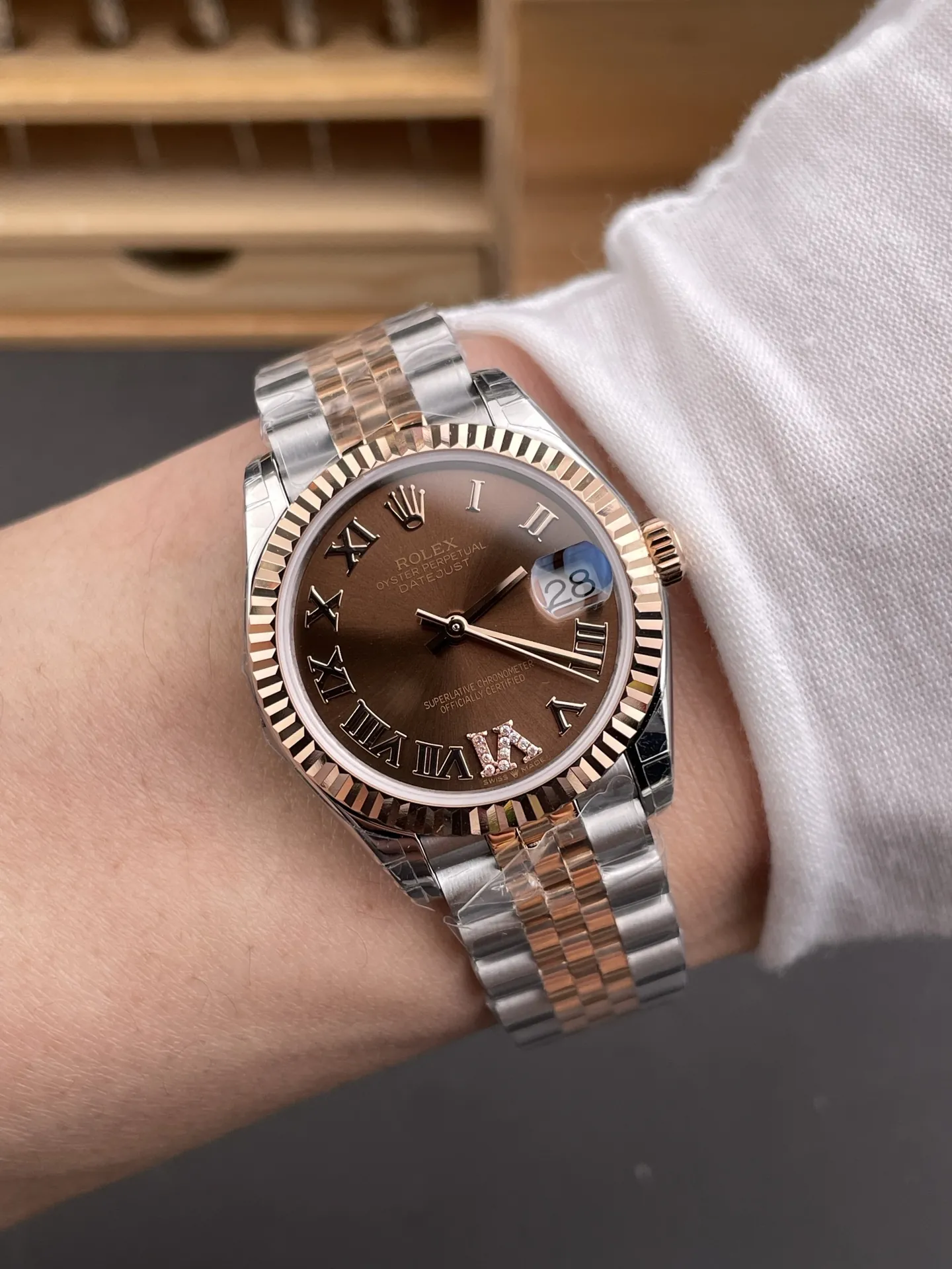 Rolex Datejust Rose Gold Ladies 31mm