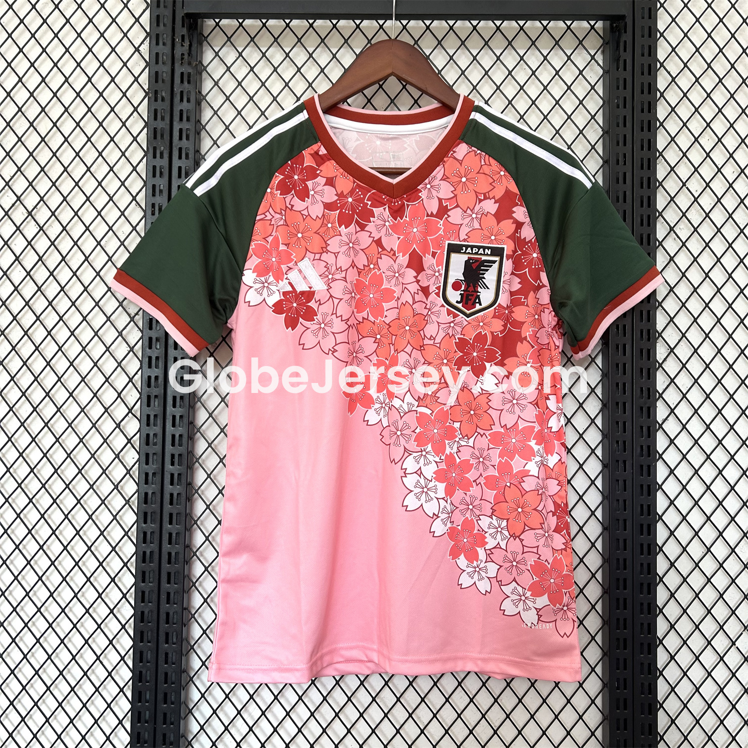 Japan 25-26 Red & Pink Flowers Special Edition Jersey - Fans Version