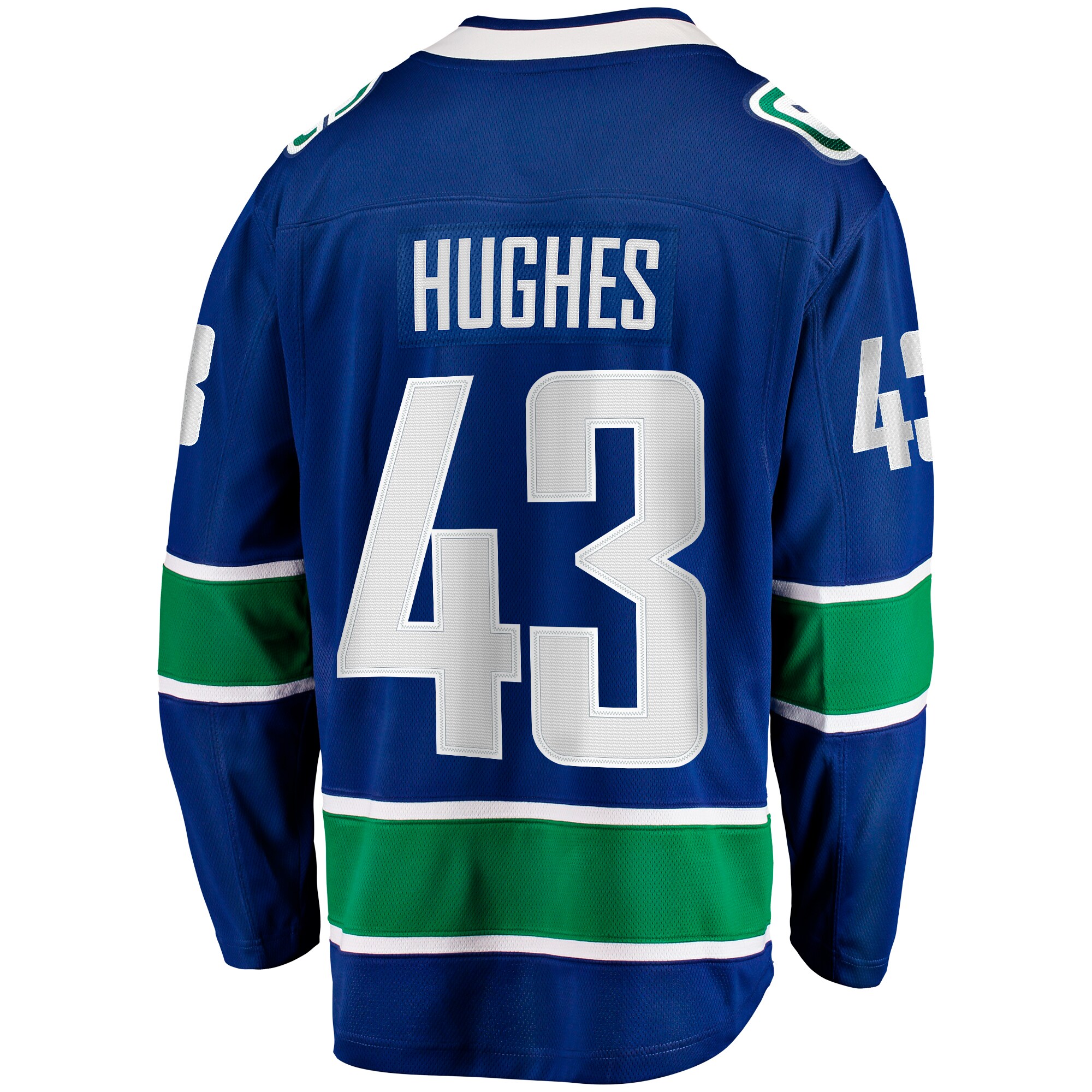 Quinn Hughes Vancouver Canucks Fanatics Home Breakaway Jersey – Blue