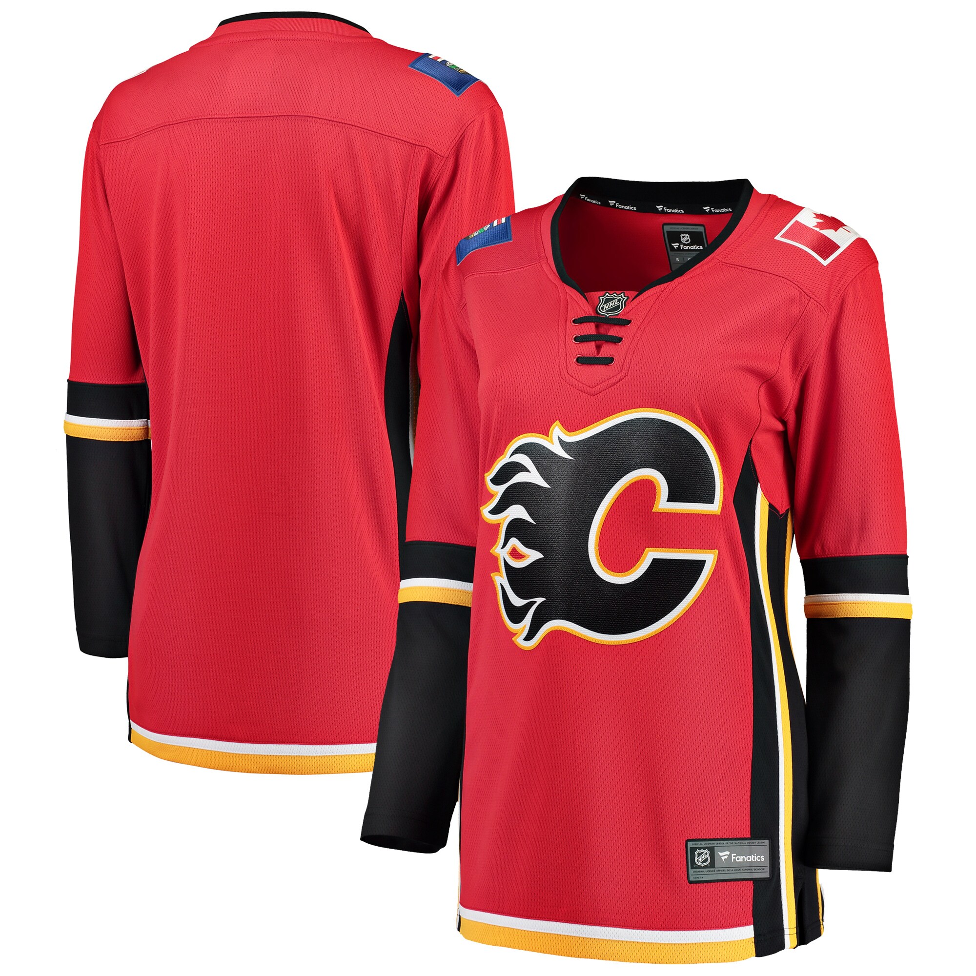 Calgary Flames Fanatics Women’s Premier Breakaway Alternate Jersey – Red/Black