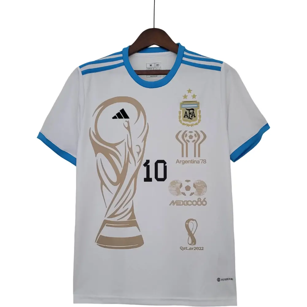 2022 Argentina Hercules Cup Commemorative Edition White Jersey - Fans Edition