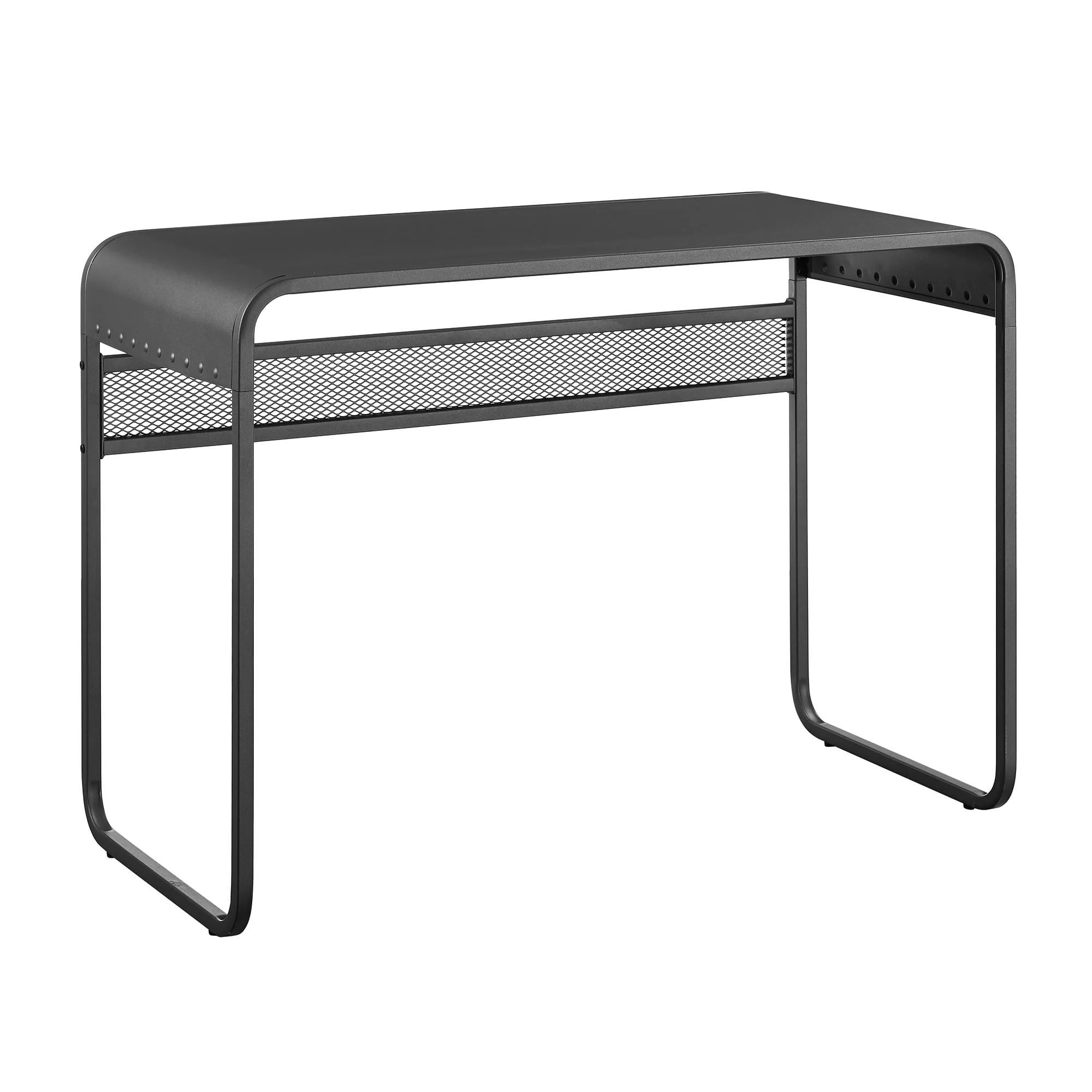Ember Interiors Industrial Metal Desk, Gray