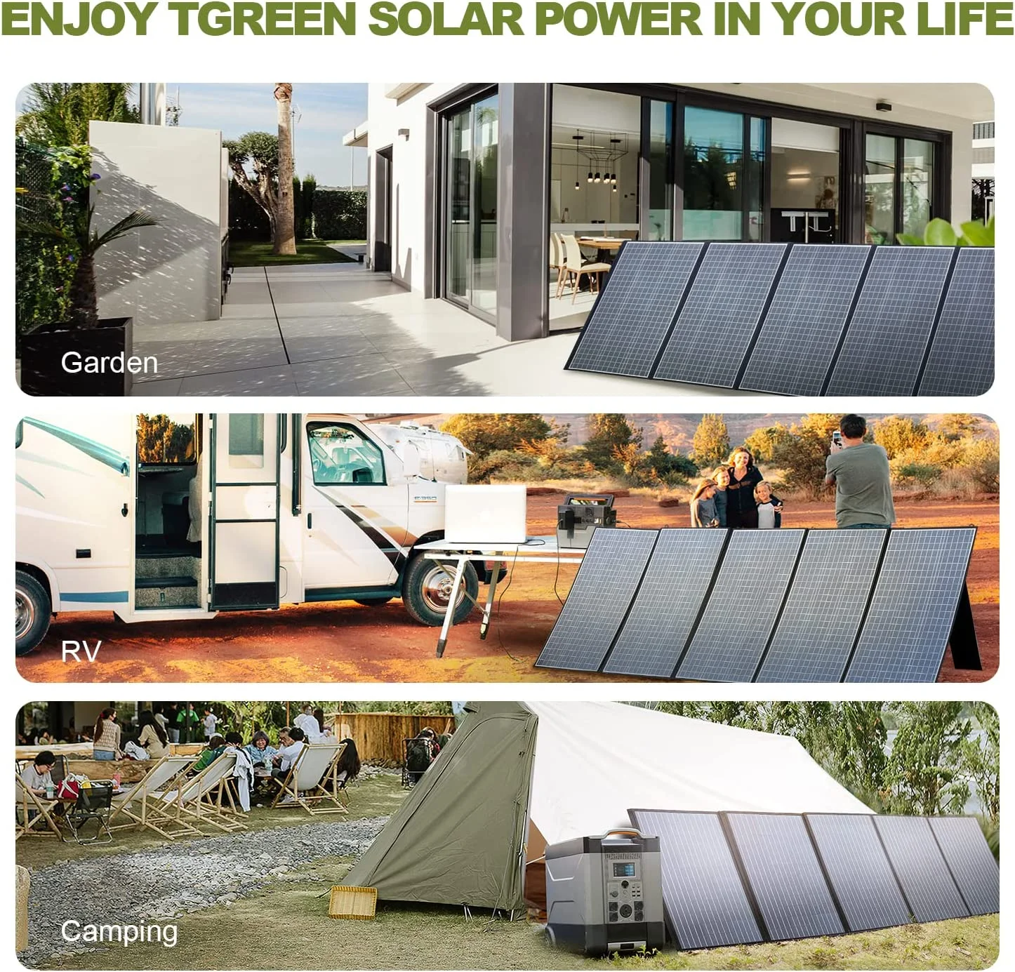 ALLPOWERS R1500+SP037 Solar Generator Set, 1600W 1056Wh LiFePO4 Portable Power Station with 400W Folding Solar Panel, Solar Charger Battery for Camping, Home Backup [Shipping Separately]