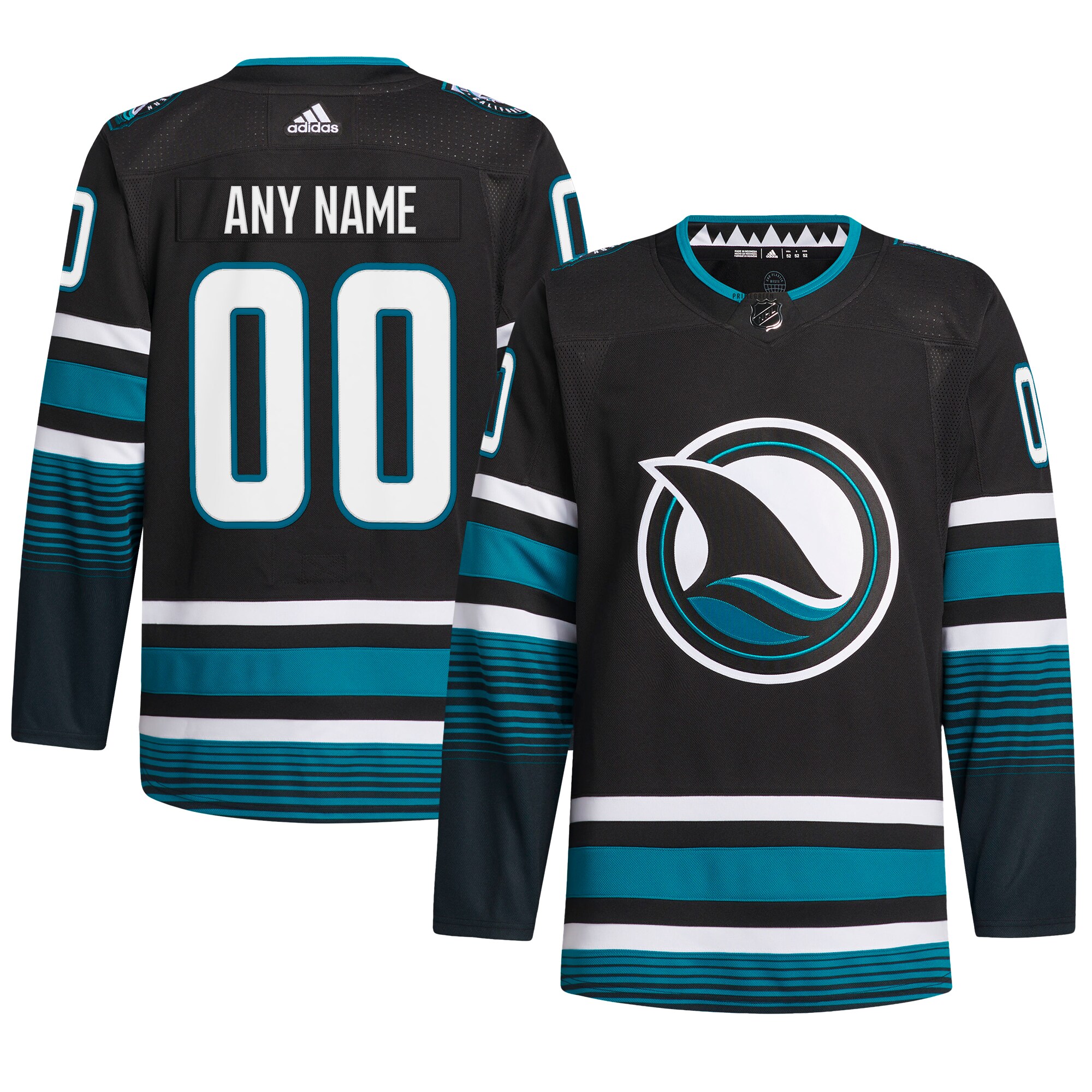 San Jose Sharks  Alternate Primegreen  Custom Jersey – Black