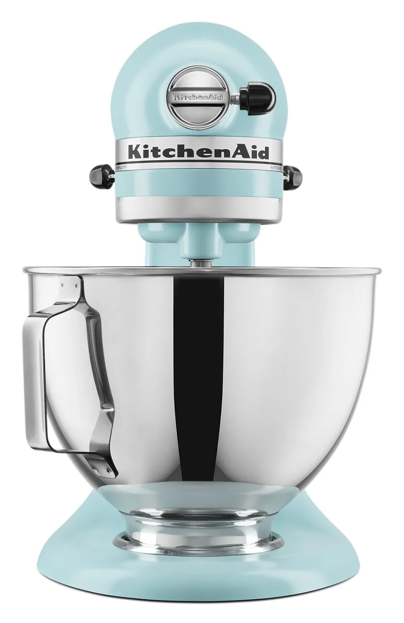 KitchenAid Deluxe Series 4.5 Quart Tilt-Head Stand Mixer with Stainless Bowl, Contour Silver, KSM97CU