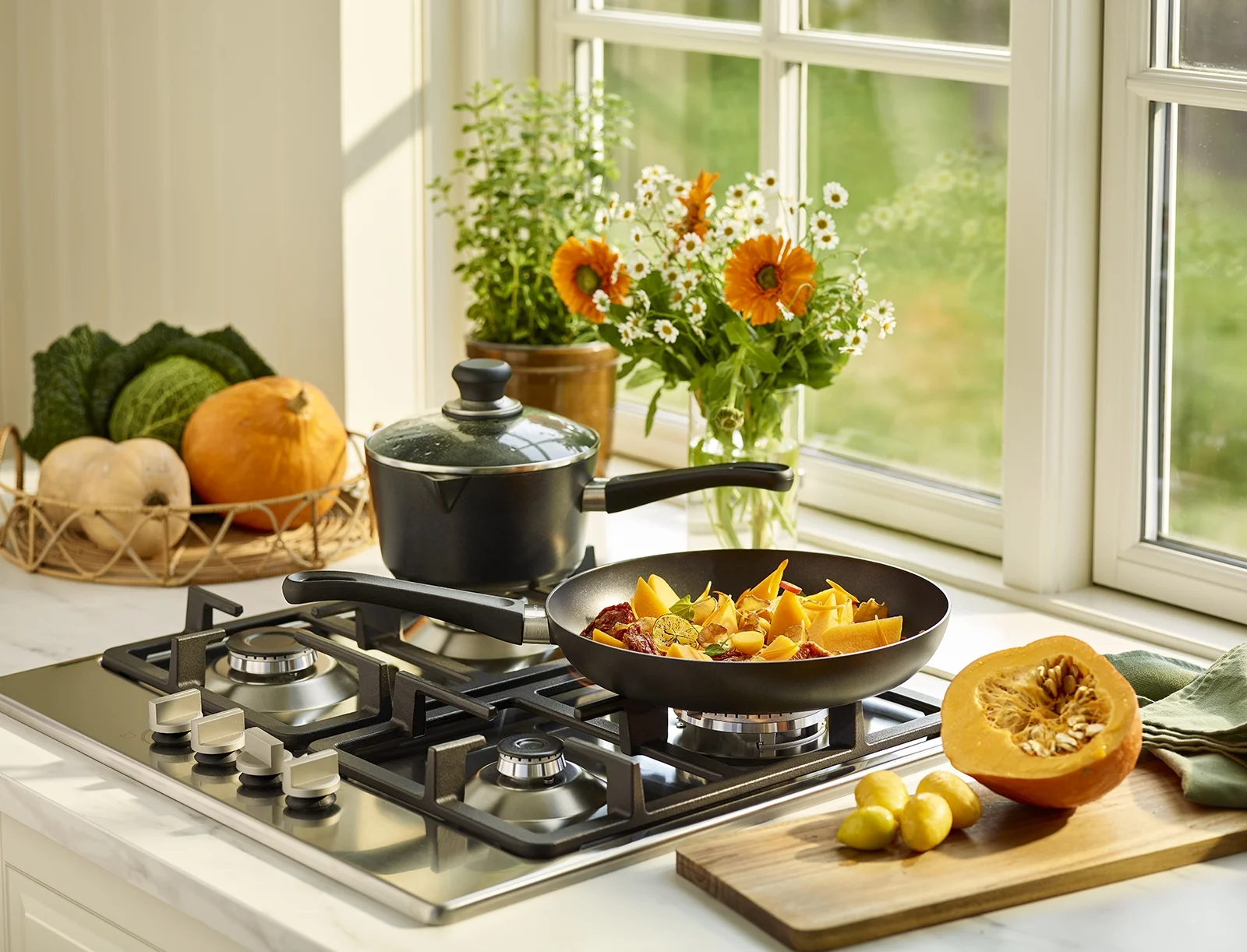 Scanpan Classic 5-Piece Cookware Set, Black