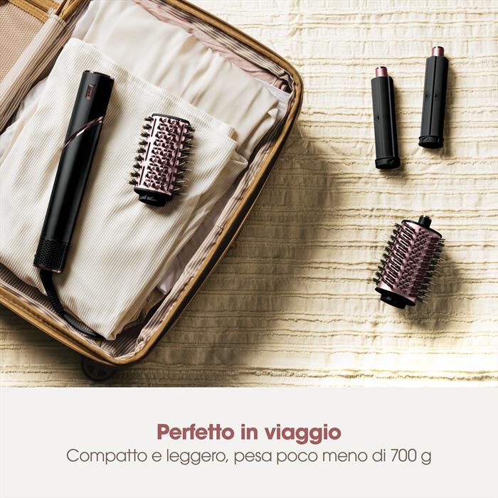 SHARK - Styler e asciugacapelli FLEXSTYLE 3 in 1 HD424EU-nero/oro rosa