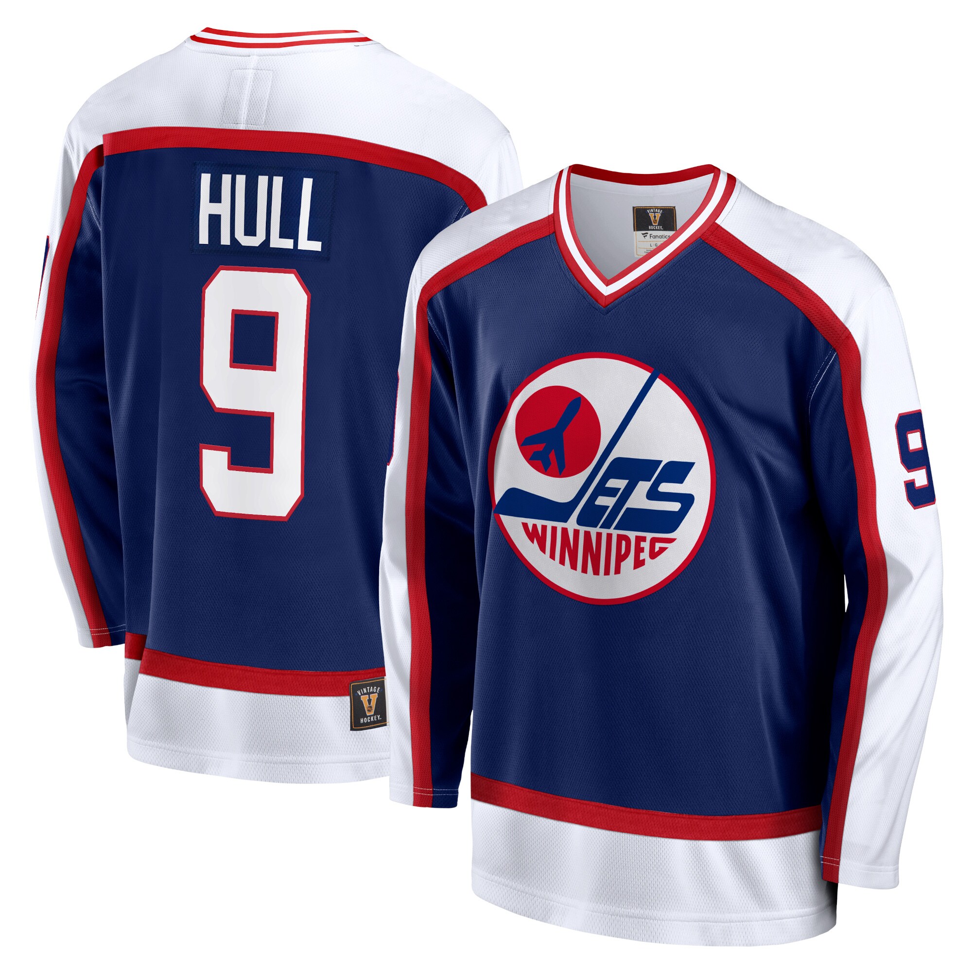 Bobby Hull Winnipeg Jets Fanatics Breakaway Retired   Jersey – Navy