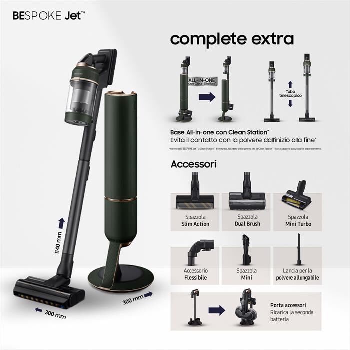 SAMSUNG - VS20A95943N/WA BESPOKE JET-Woody Green