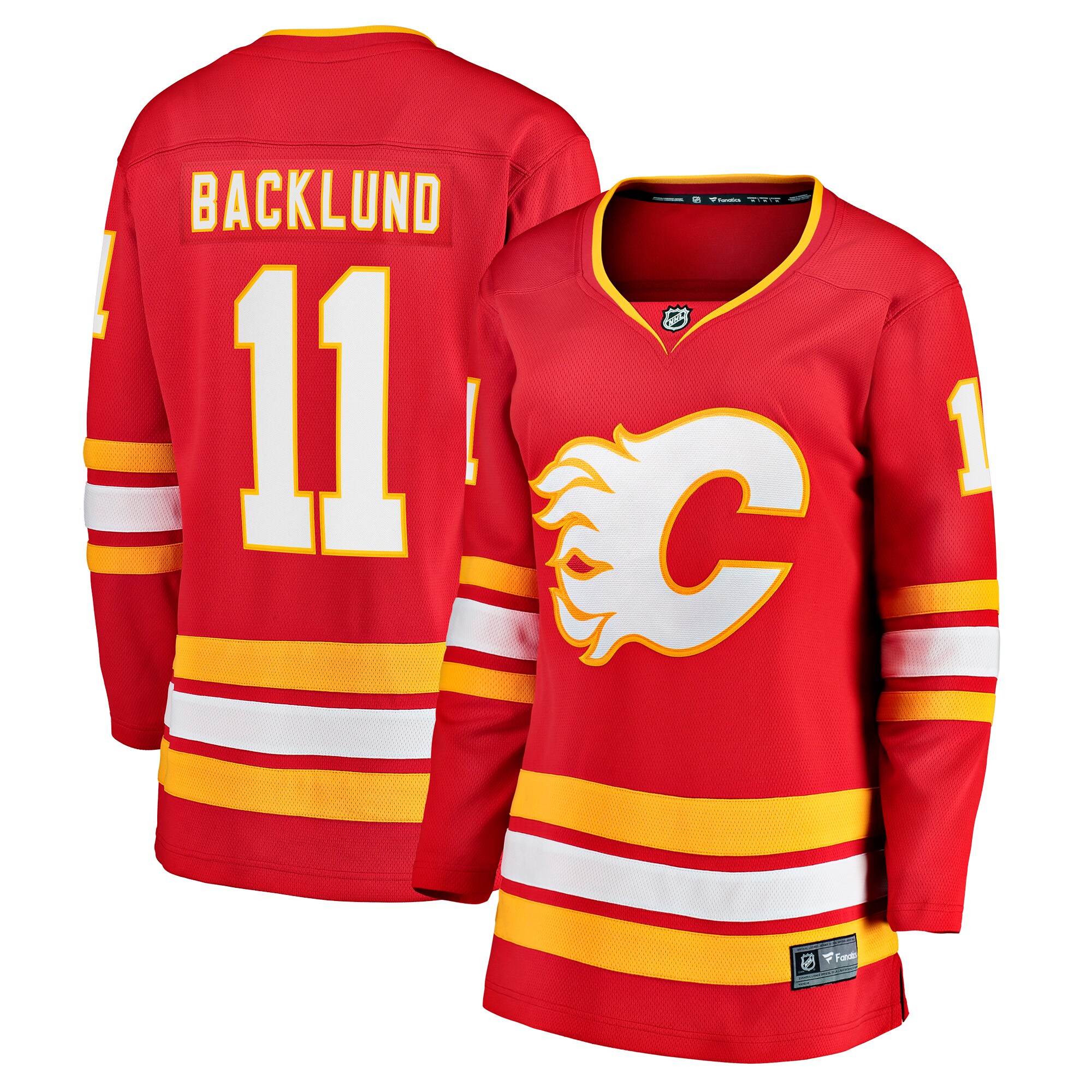 Mikael Backlund Calgary Flames Fanatics Women’s Home Team Breakaway  Jersey – Red