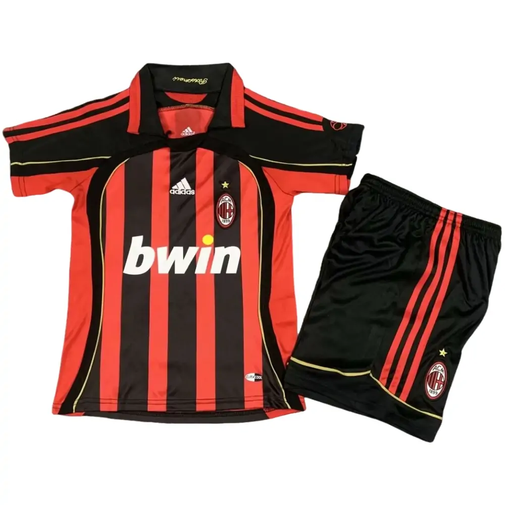 2006/07 AC Milan Home Shirt. - Kids Kit