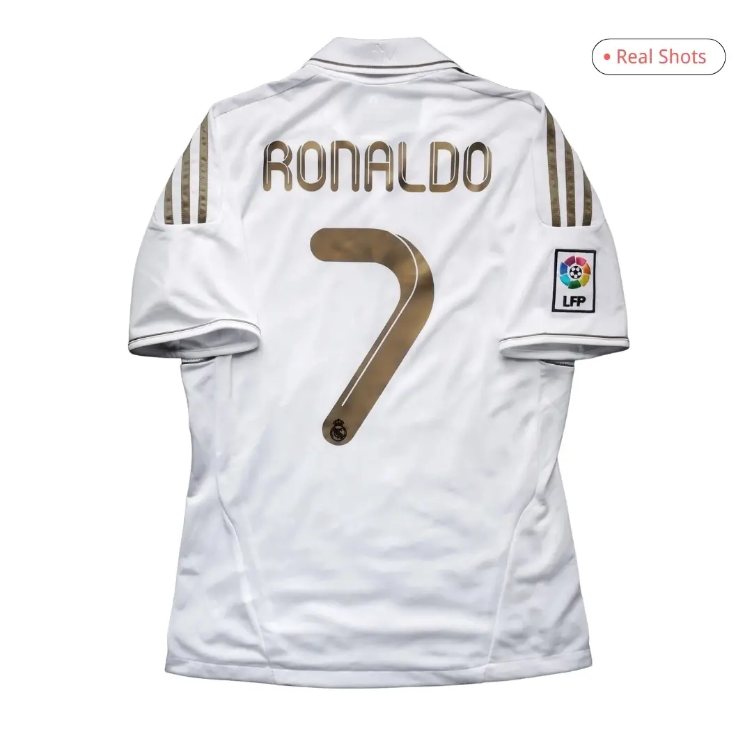 RONALDO #7 Real Madrid 2011/12 Home Retro Football Jersey