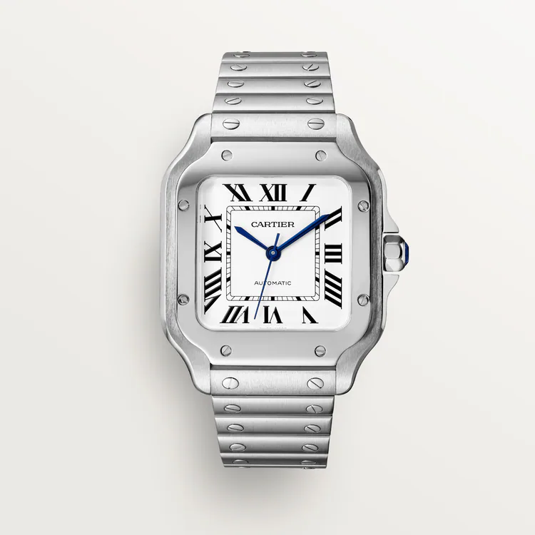 【Super Clone】SANTOS Classic Silver 35mm