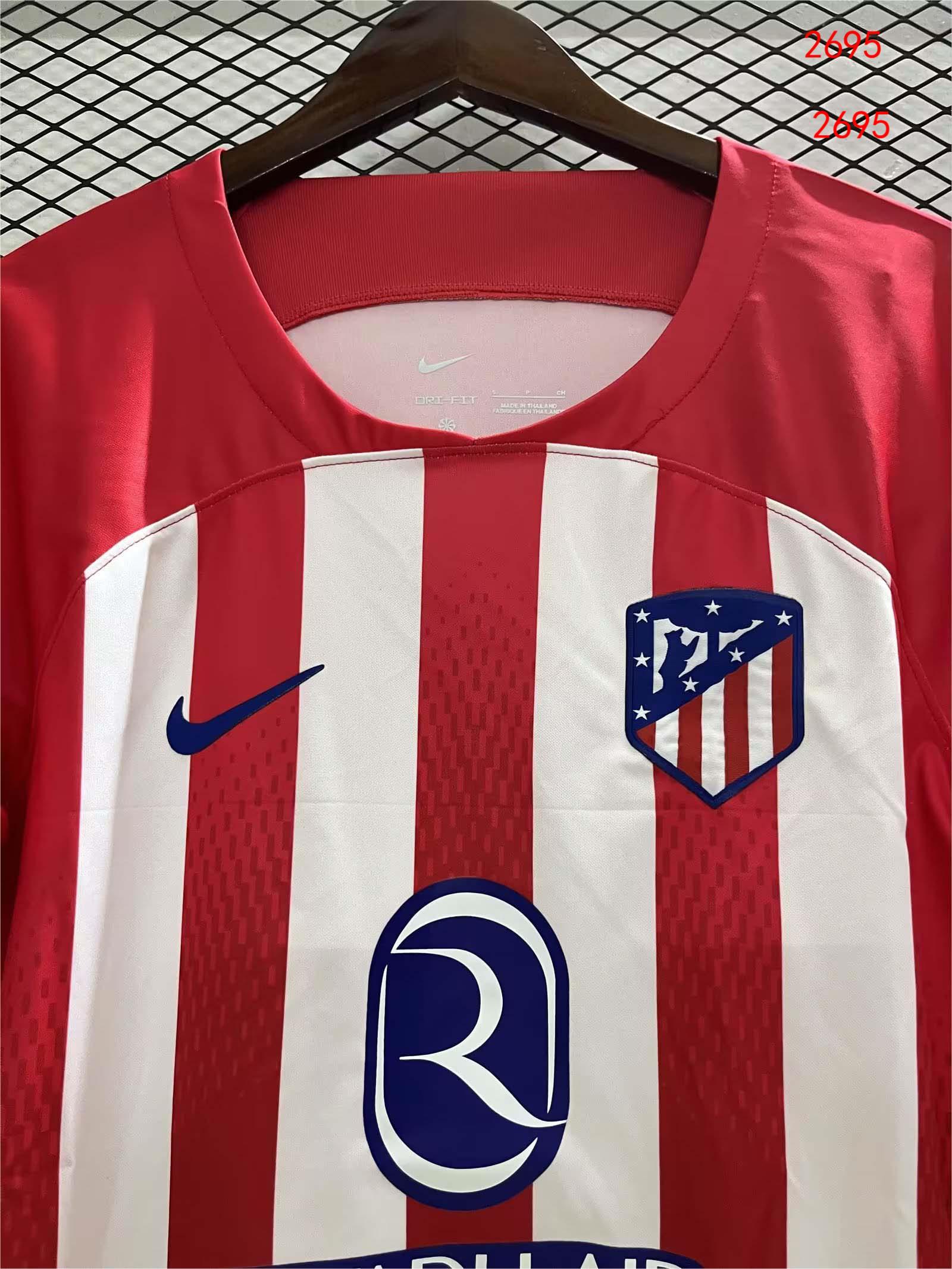 2023/24 Atletico Madrid home jersey 1:1 Thai quality - Fans Edition
