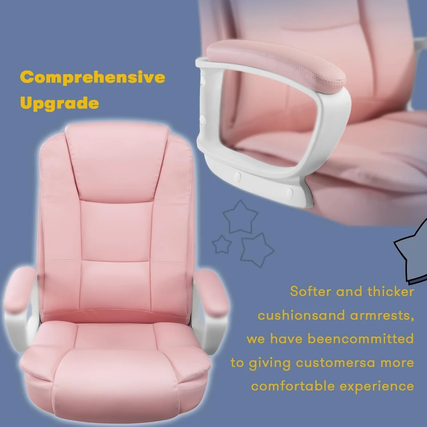 Bossin Big and Tall Home Office Computer chair for Adults, High Back Desk Chair for Heavy Duty 400 LBS
