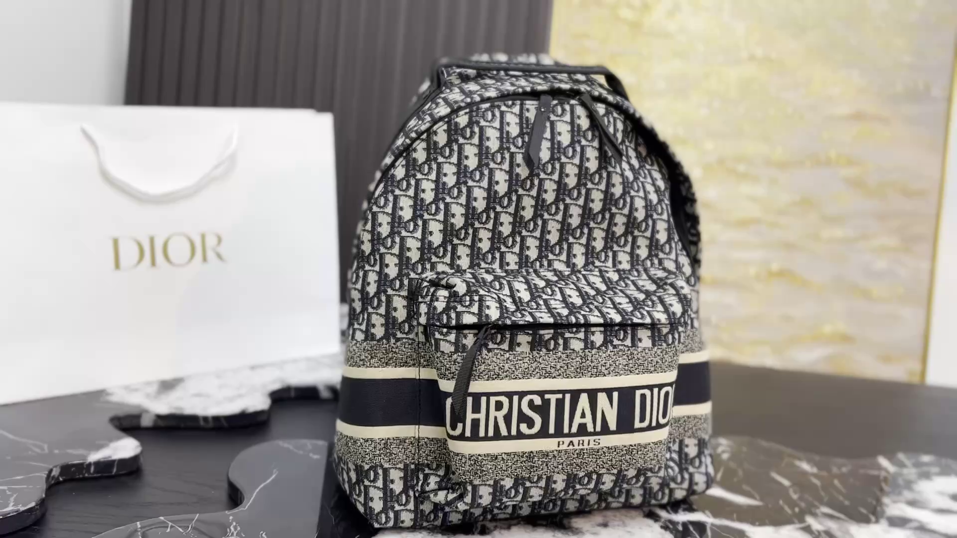 Dior Canvas Backpack