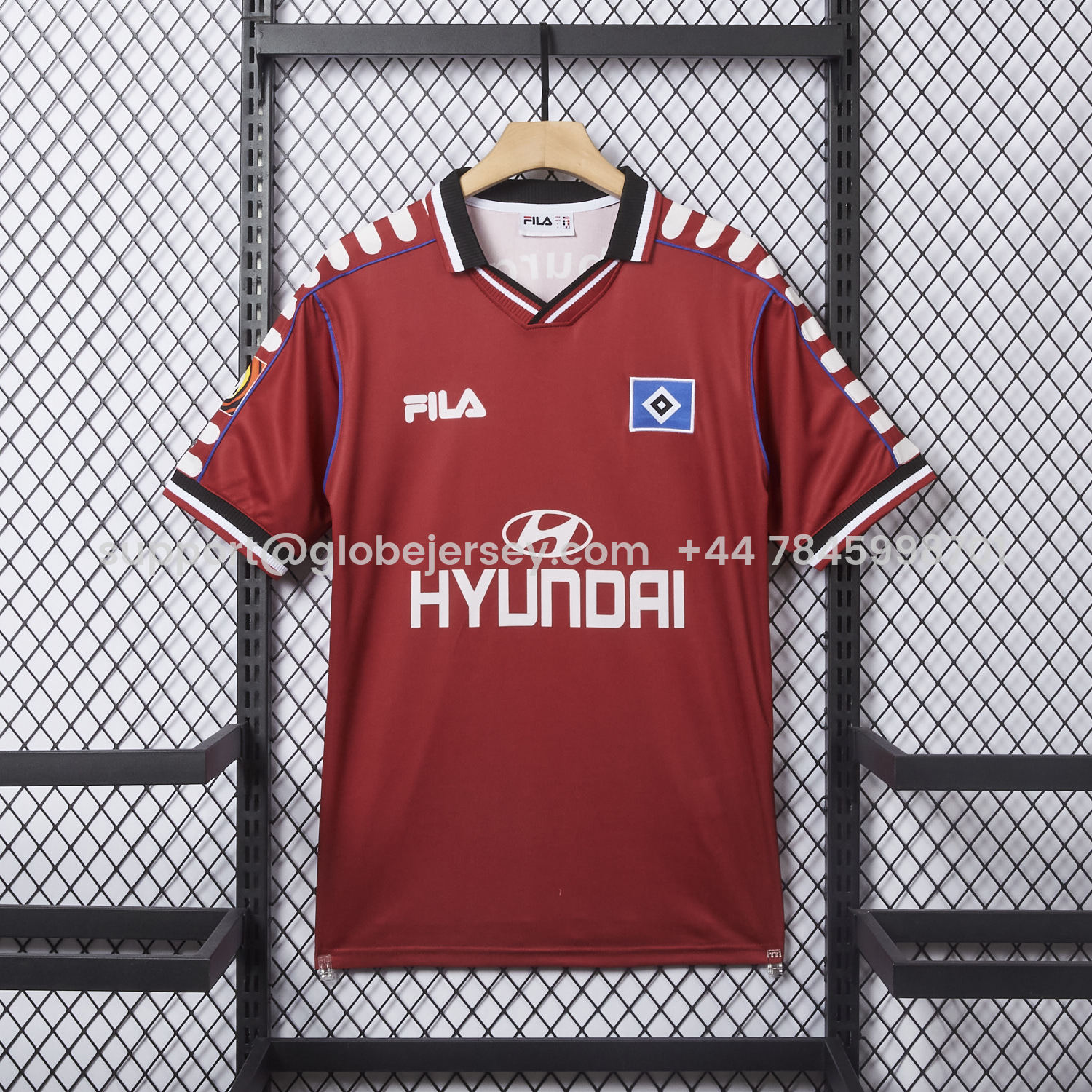 Retro Hamburger SV 1999-00 Third Red Jersey