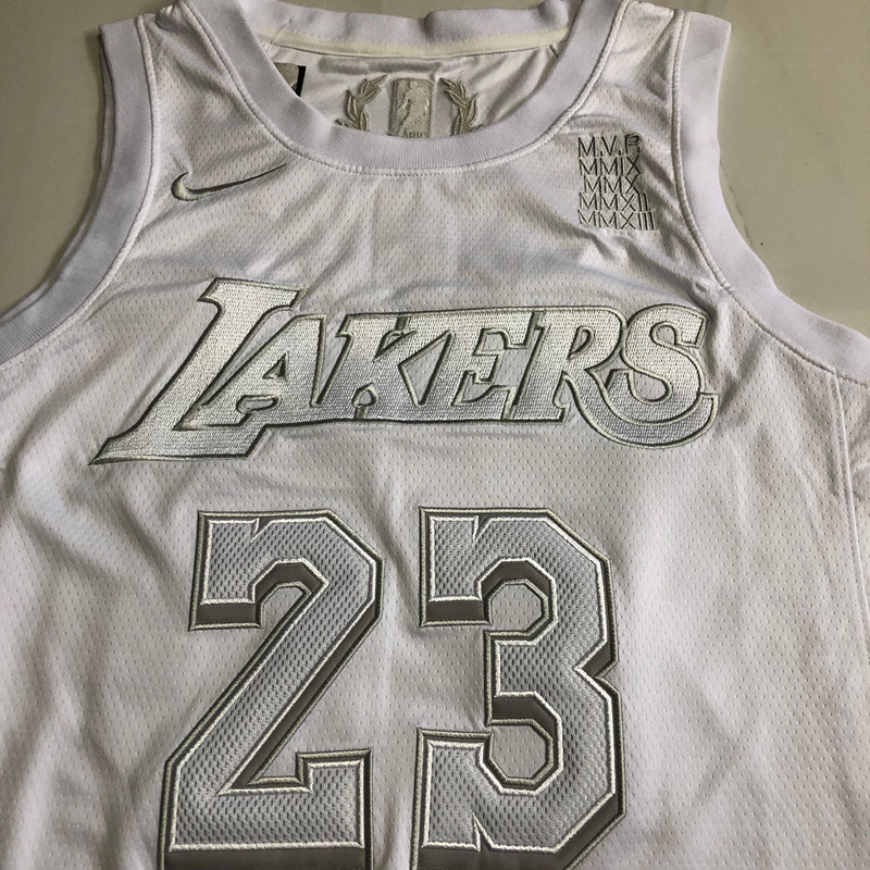 LeBron James Los Angeles Lakers  White 23 MN