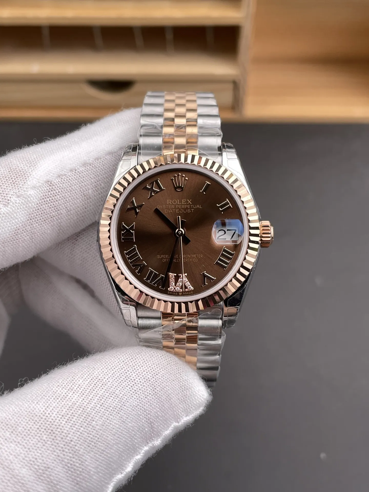 Rolex Datejust Rose Gold Ladies 31mm
