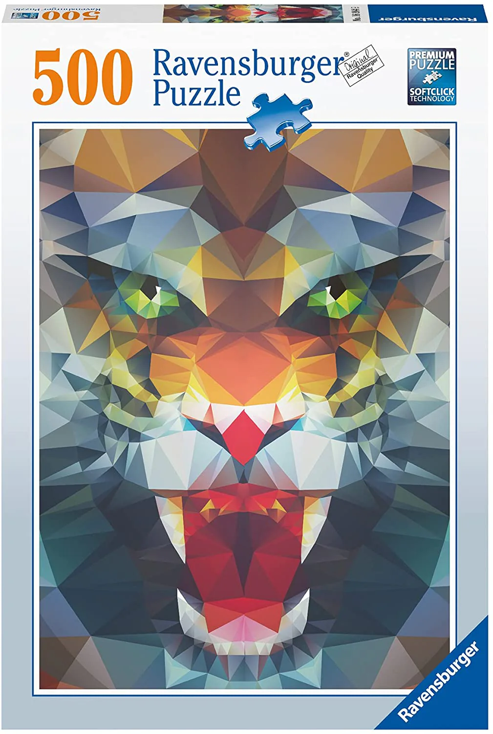Polygon Lion – 500 Piece Jigsaw Puzzle (Ravensburger)