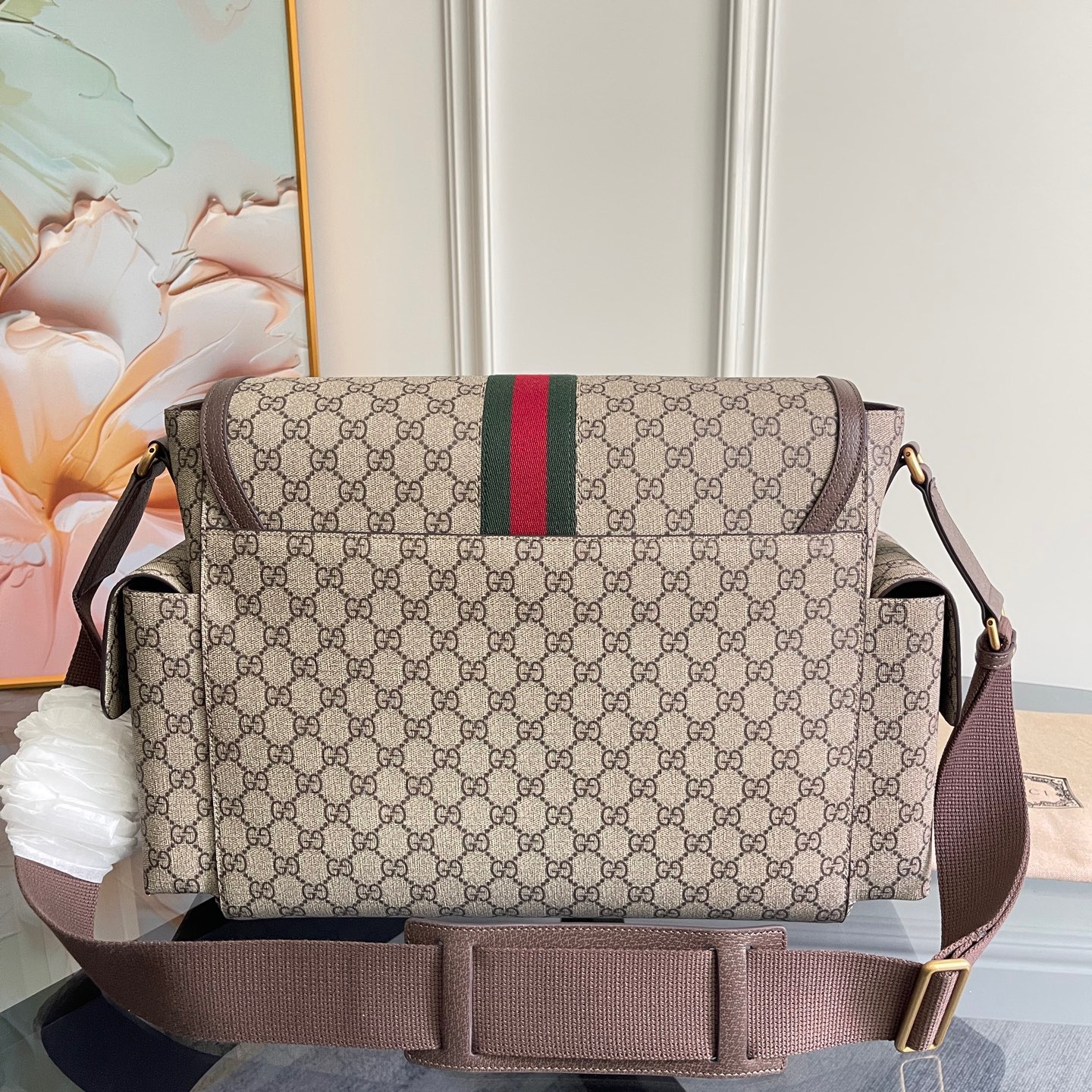 Gucci Ophidia GG Supreme Diaper Bag
