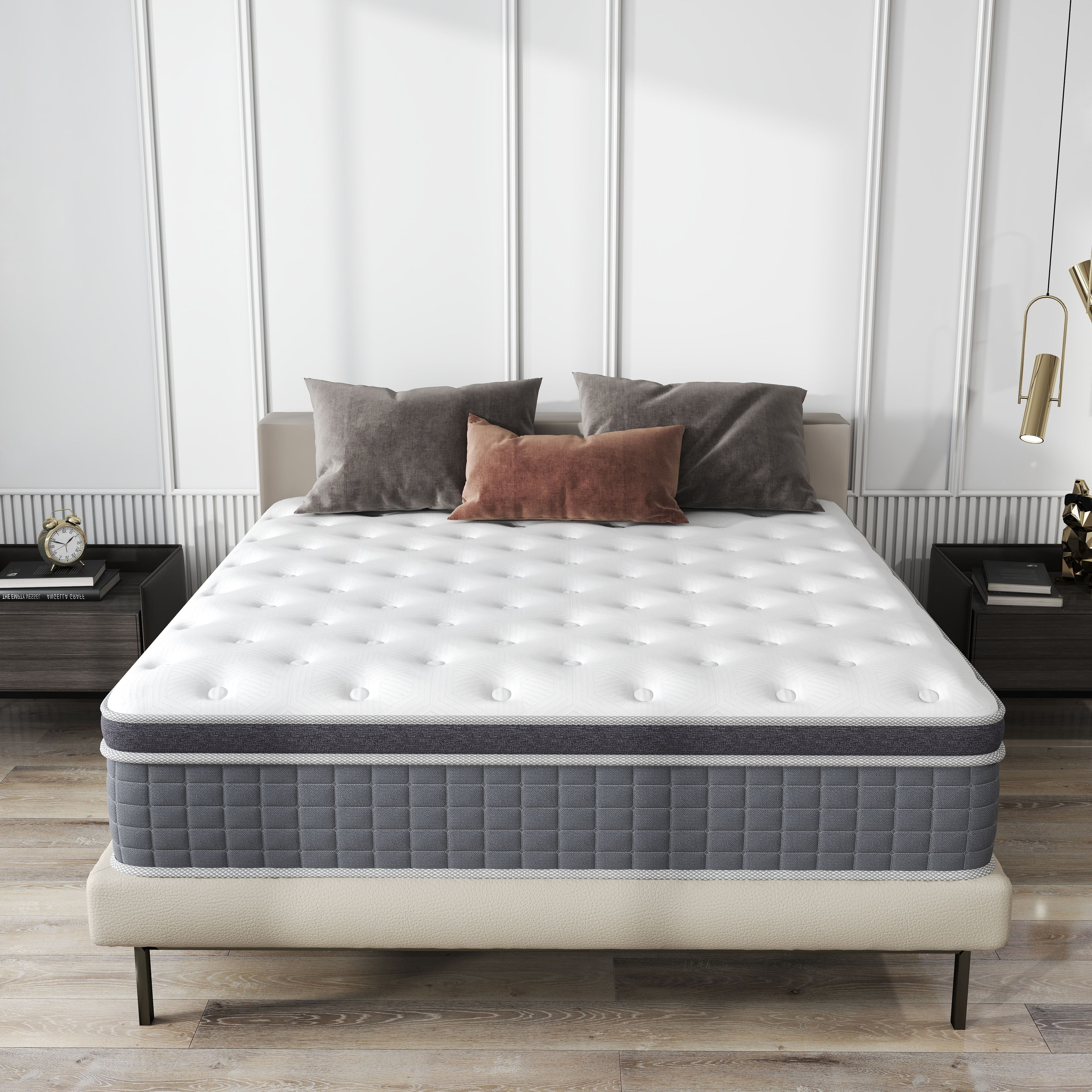 lemontalking 14 inch Hybrid Mattress in a Box Spring Gel Memory Foam,Twin Mattress