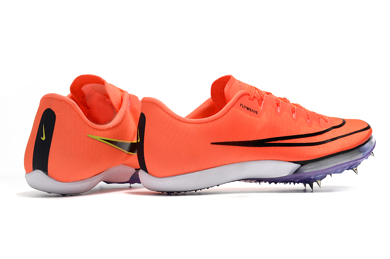 Knitted air cushion maxfly orange color matching men's and women's sprint spikes Su Bingtian 9''83 Asian record