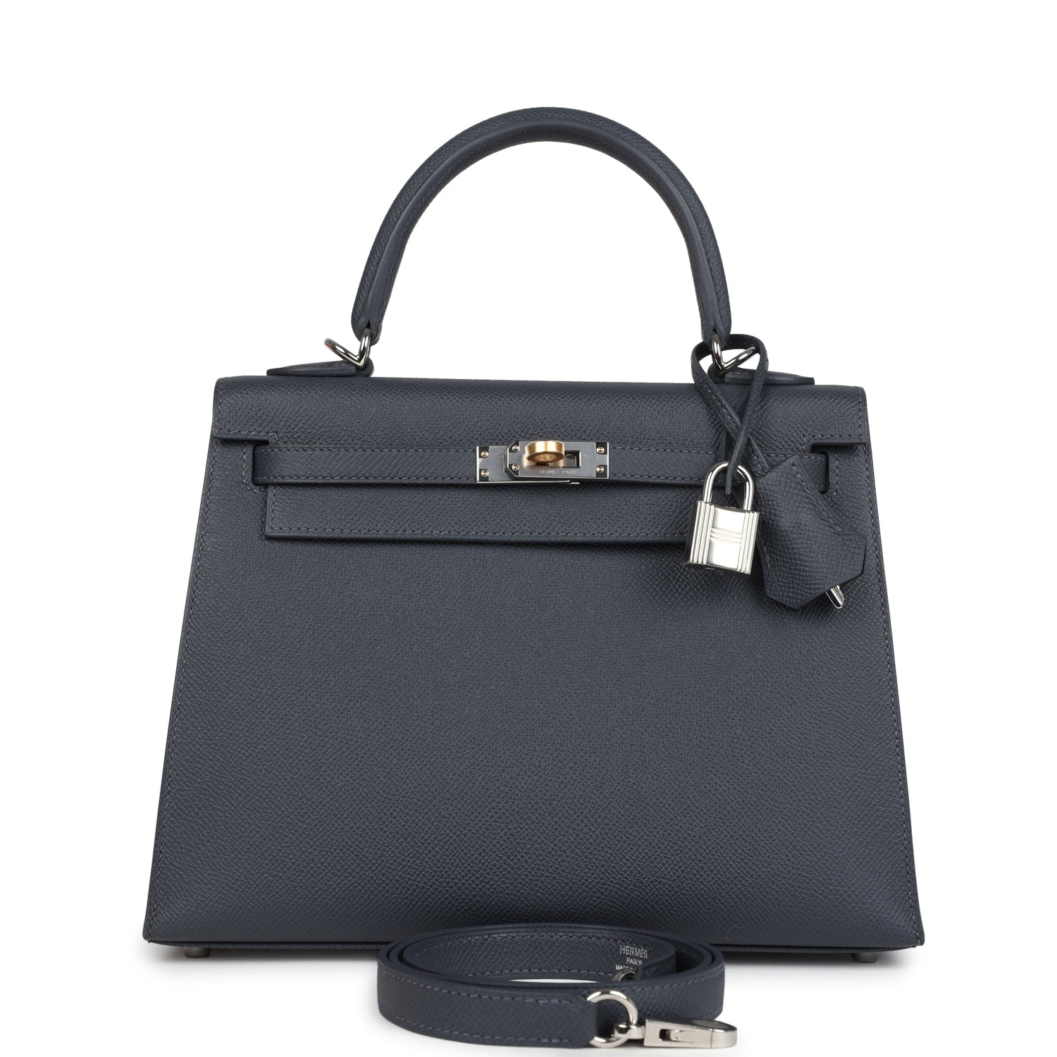 Kelly Sellier 25 Ardoise Epsom Electrum Hardware