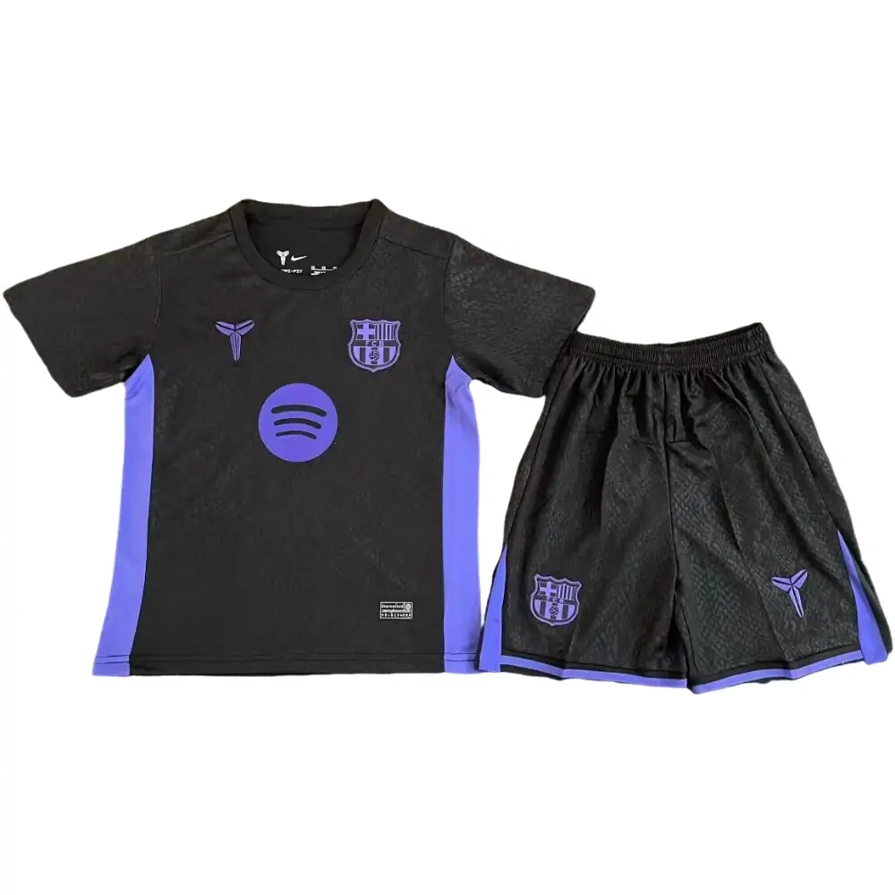 2025-2026 Barcelona Special Edition Kobe Black Purple - Children's Jersey