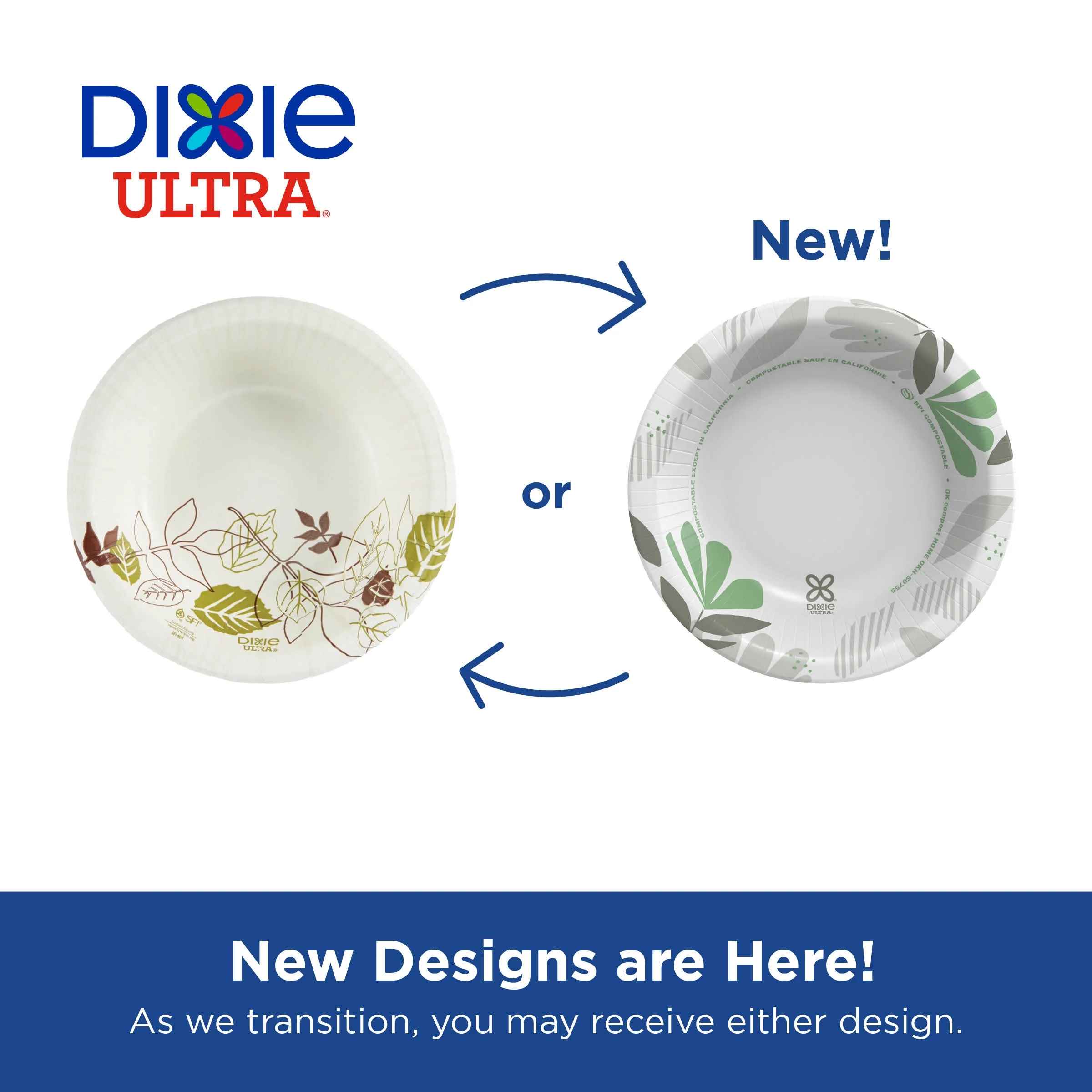 Dixie Ultra? 12 ounce Heavy-Weight Paper Bowls By GP PRO (Georgia-Pacific), Pathways?, SX12PATH (Case), 1000 Count (125 Bowls Per Pack, 8 Packs Per Case)