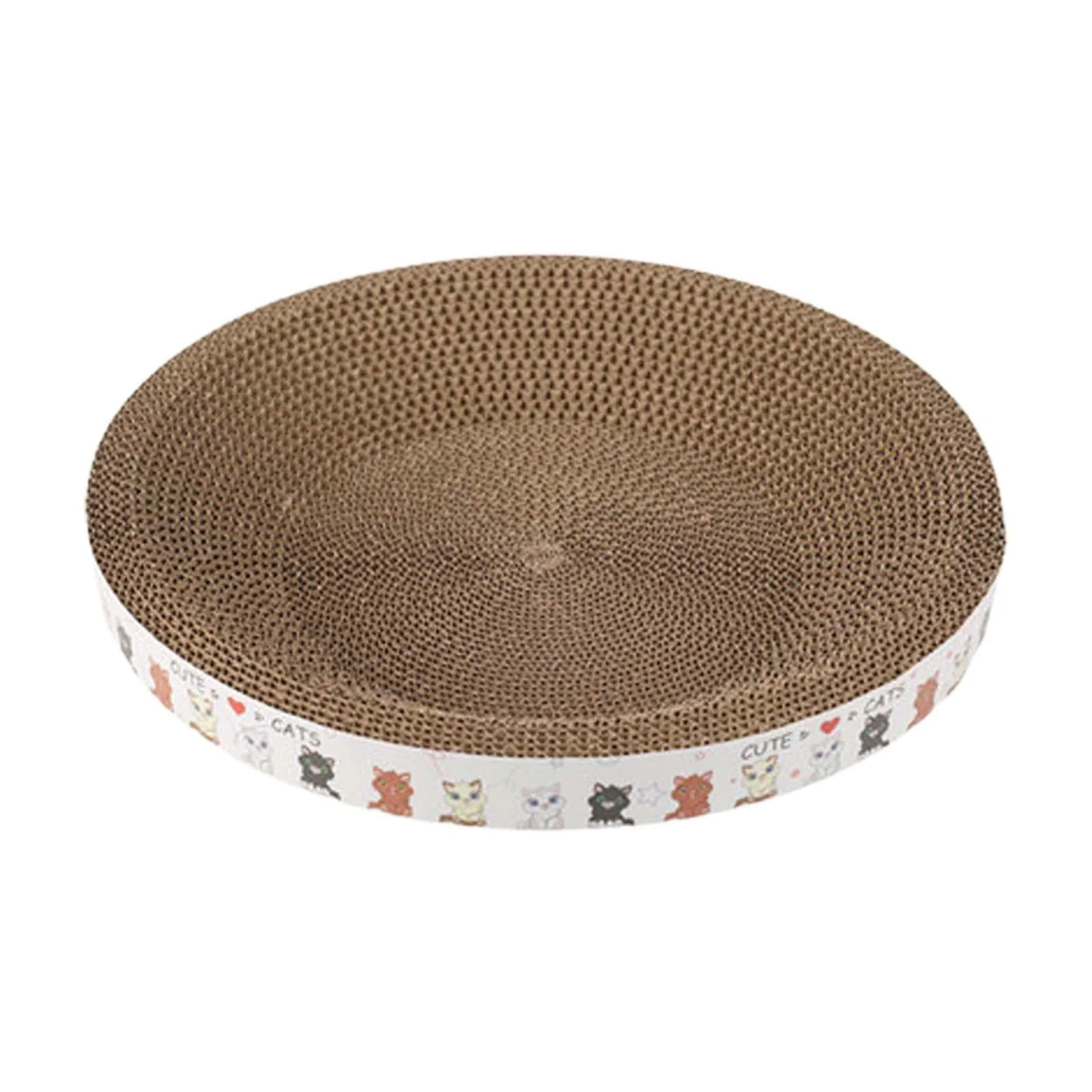 Corrugated Scratch Pad ,Cat Scratcher Bowl ,Grinding Claw ,Durable Prevents Furniture Damage Nest Bed Cat Scratcher Cardboard for Indoor Cats M