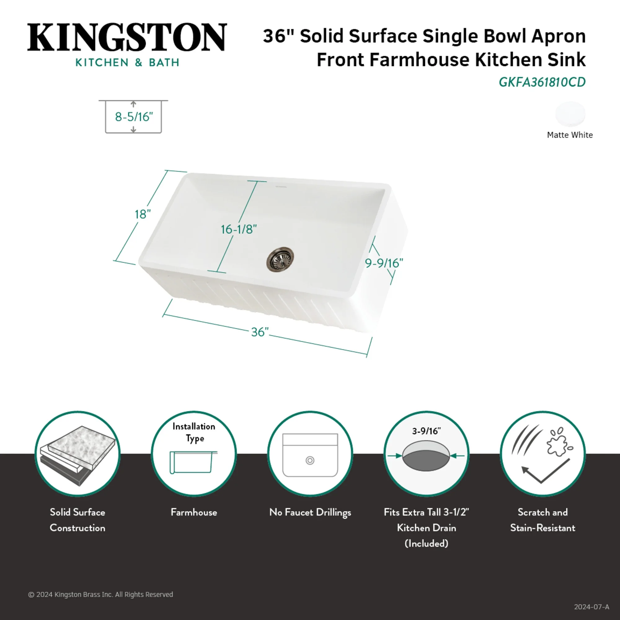 Gourmetier GKFA361810CD Arcticstone 36