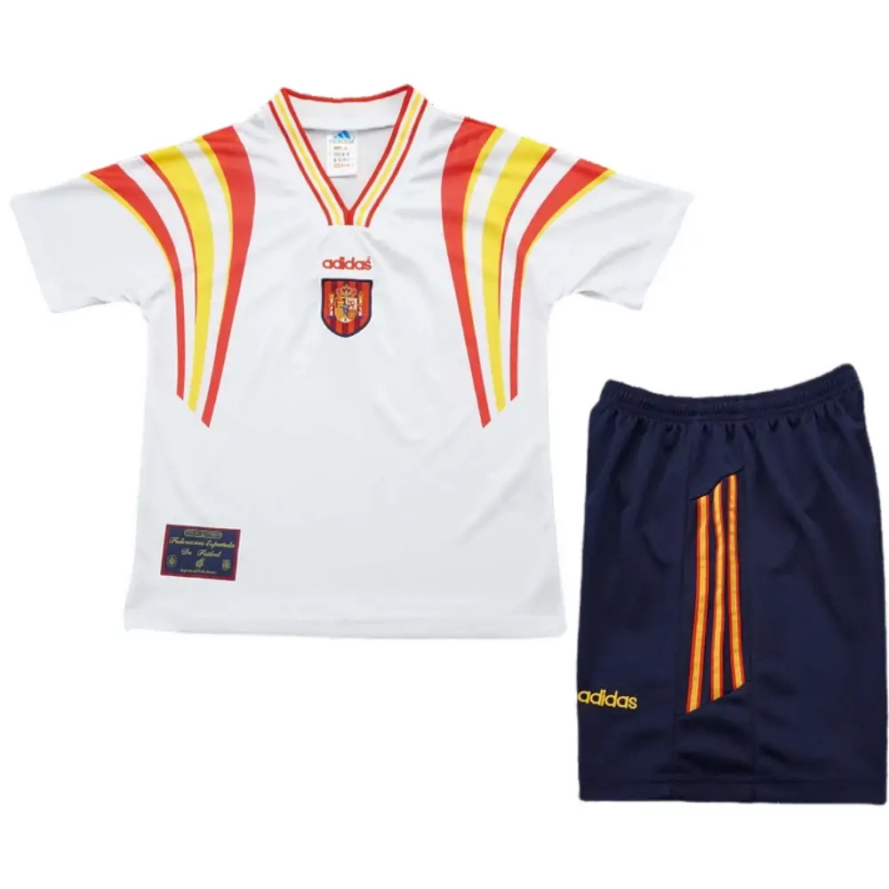 1996 Spanish Second Away Retro Children's Jersey Set - Fans Edition