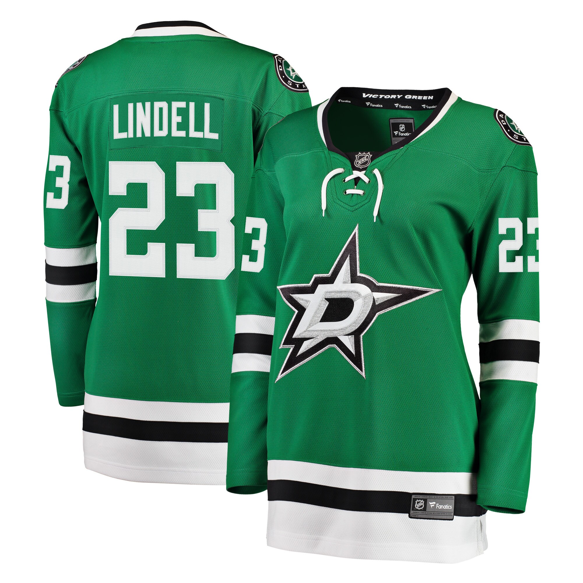 Esa Lindell Dallas Stars Fanatics Women’s Breakaway   Jersey – Kelly Green