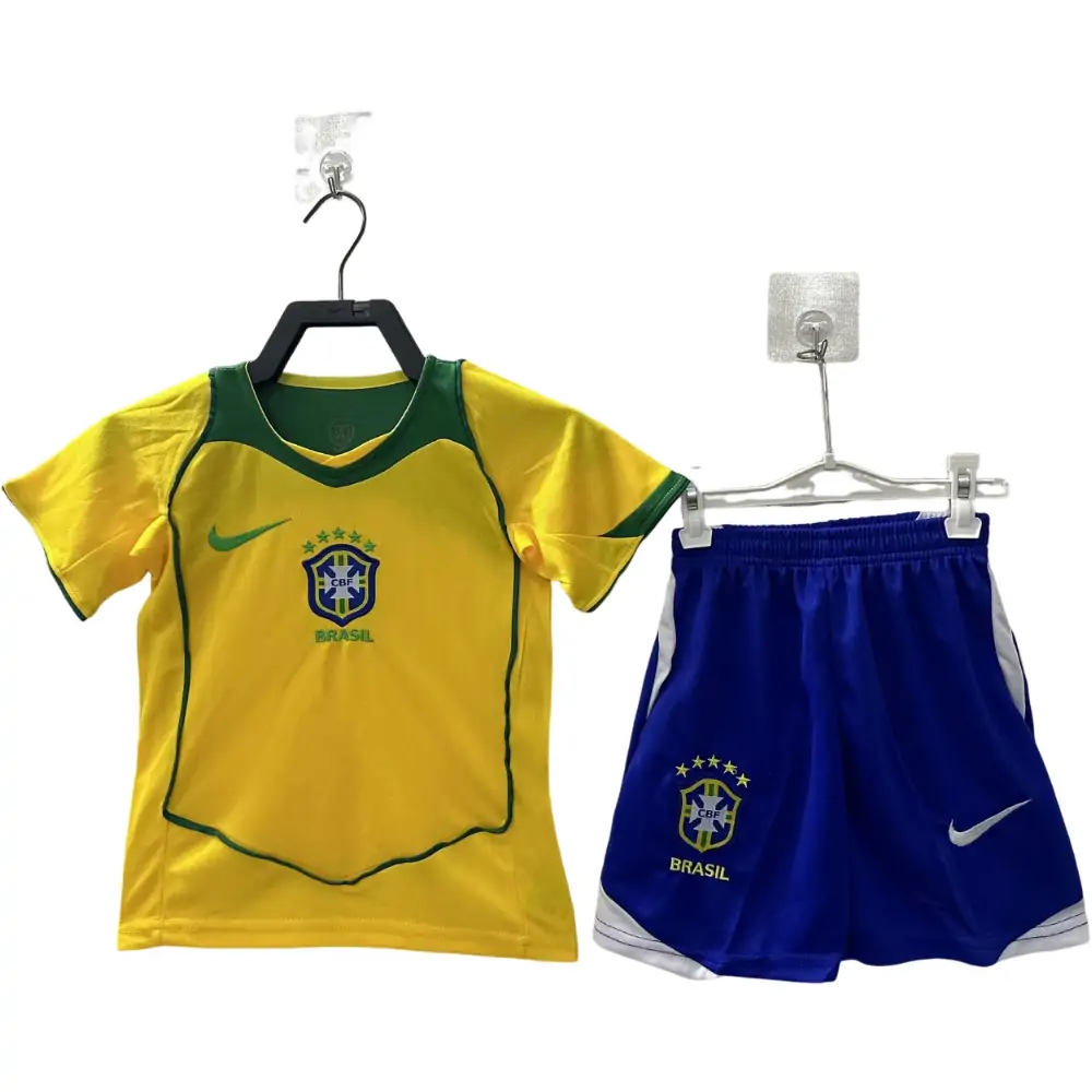 2004 Brazil Home Retro - Kids Jersey
