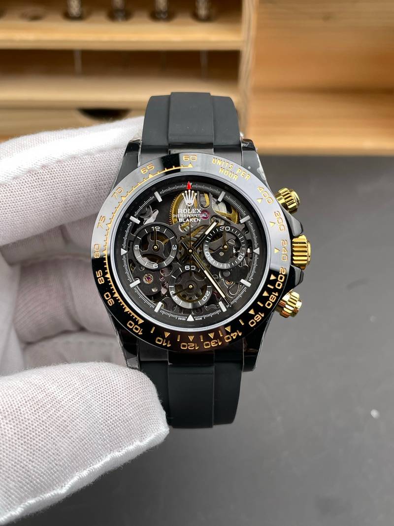 Rolex Daytona Skeleton Black Steel