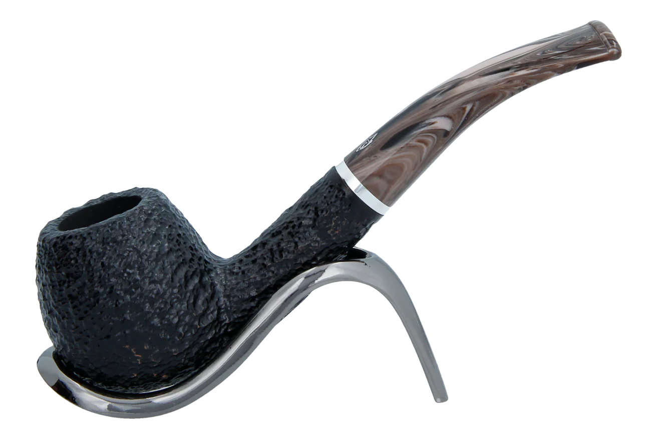 Savinelli Morellina Rustic Black 636R - 6mm Briar Pipe