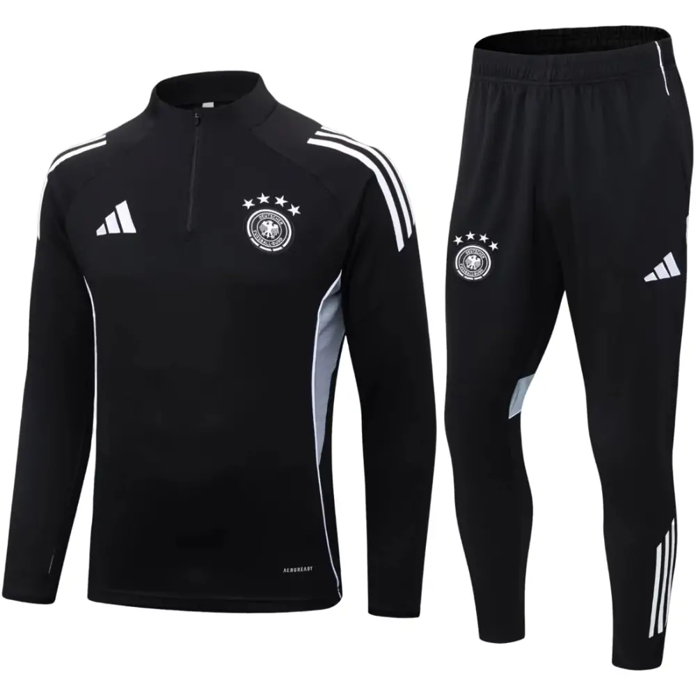 2025/26 Germany black half-zip training jersey
