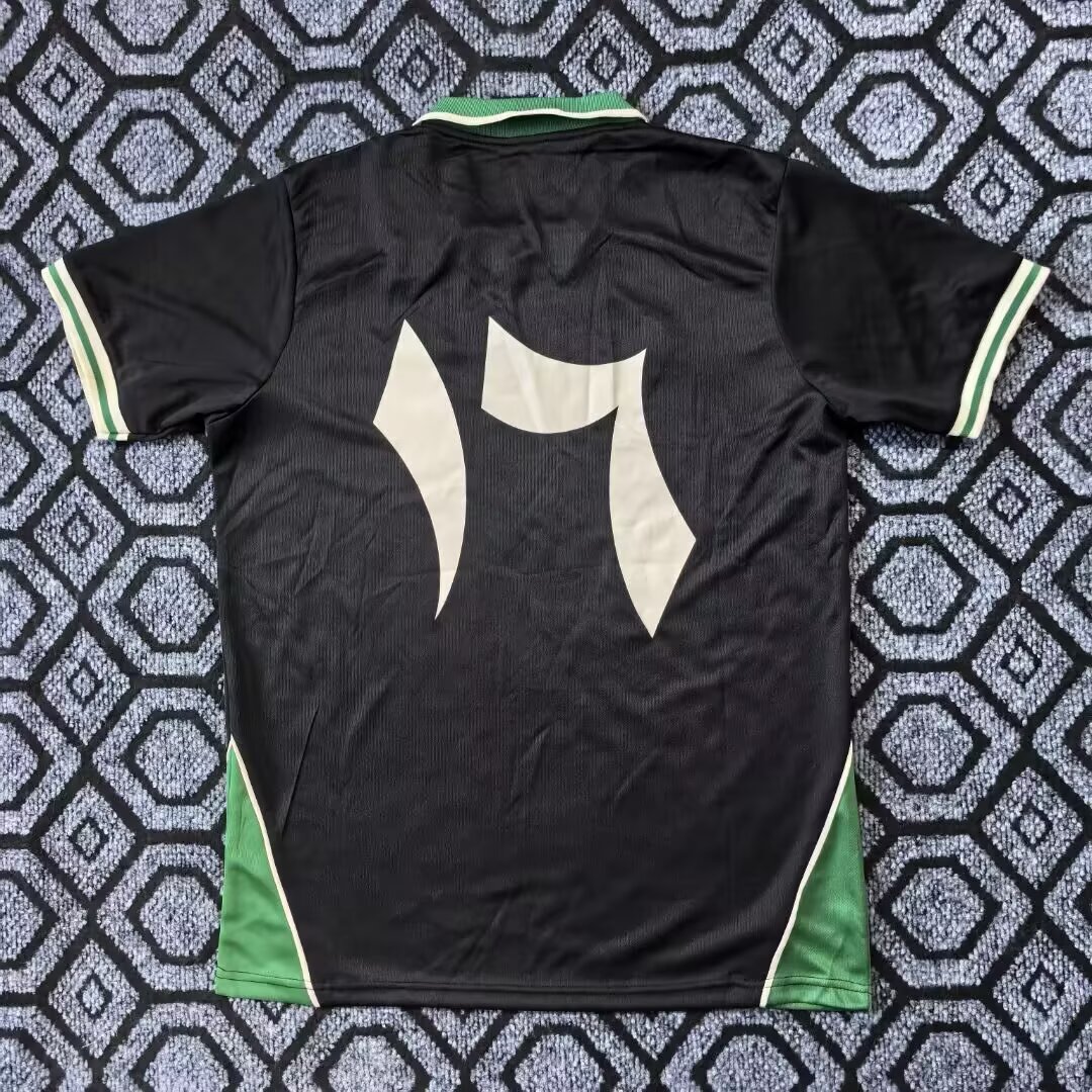 2025-26 Palestine Black and Green No. 17 Jersey - Fan Edition