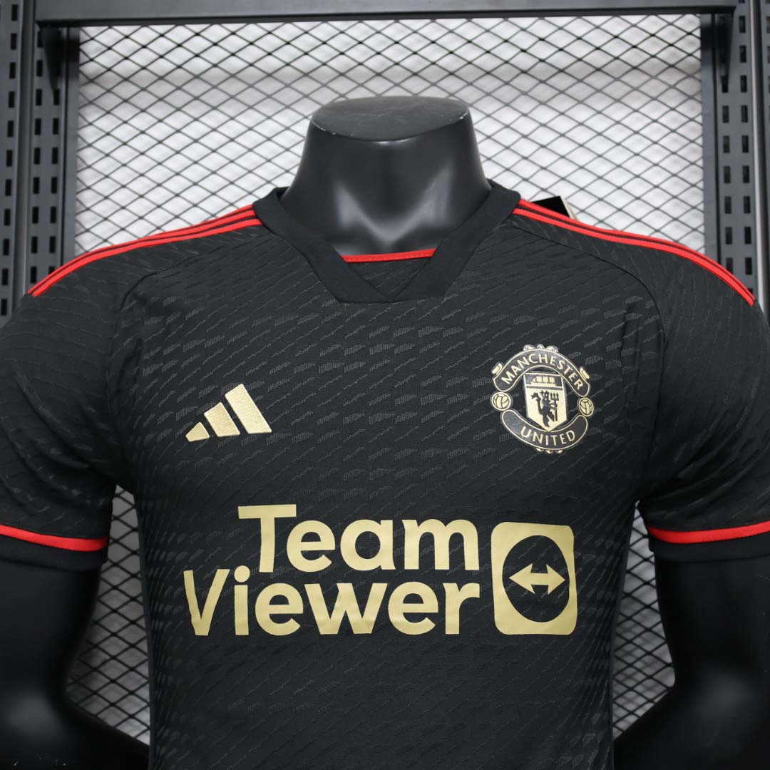 2023/2024 Player Version Manchester United Special Edition Black Football Shirt 1:1 Thai Quality