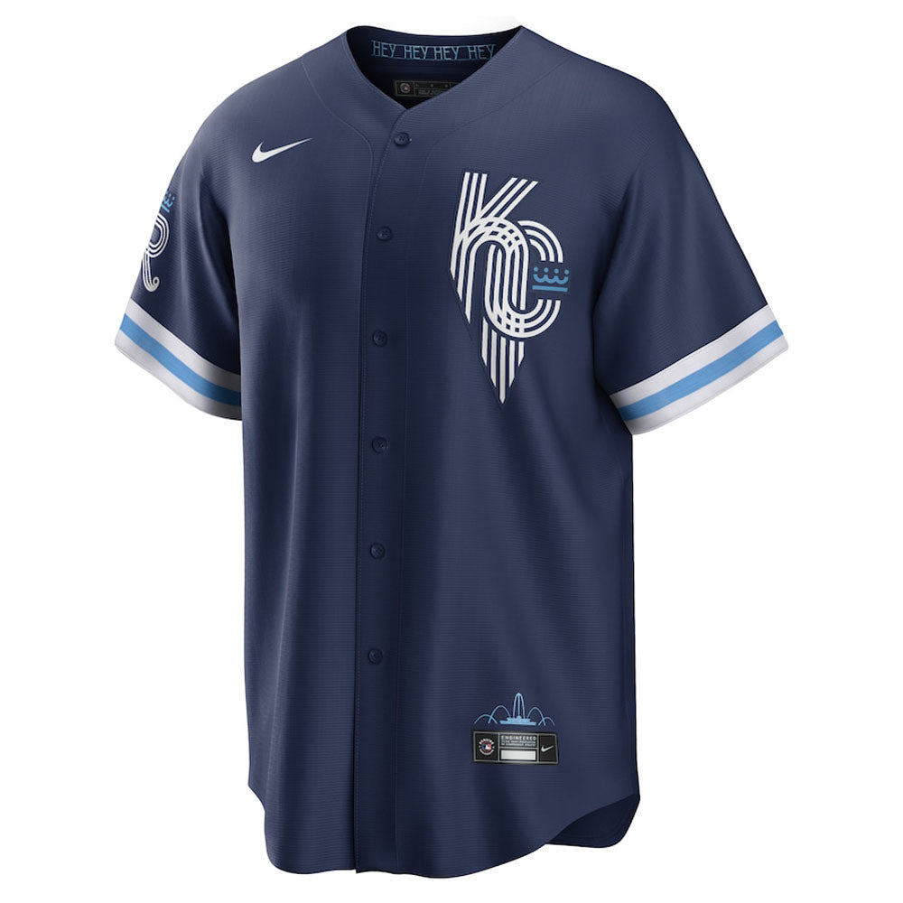 Men's Kansas City Royals Bobby Witt Jr. City Connect Replica Jersey - Navy