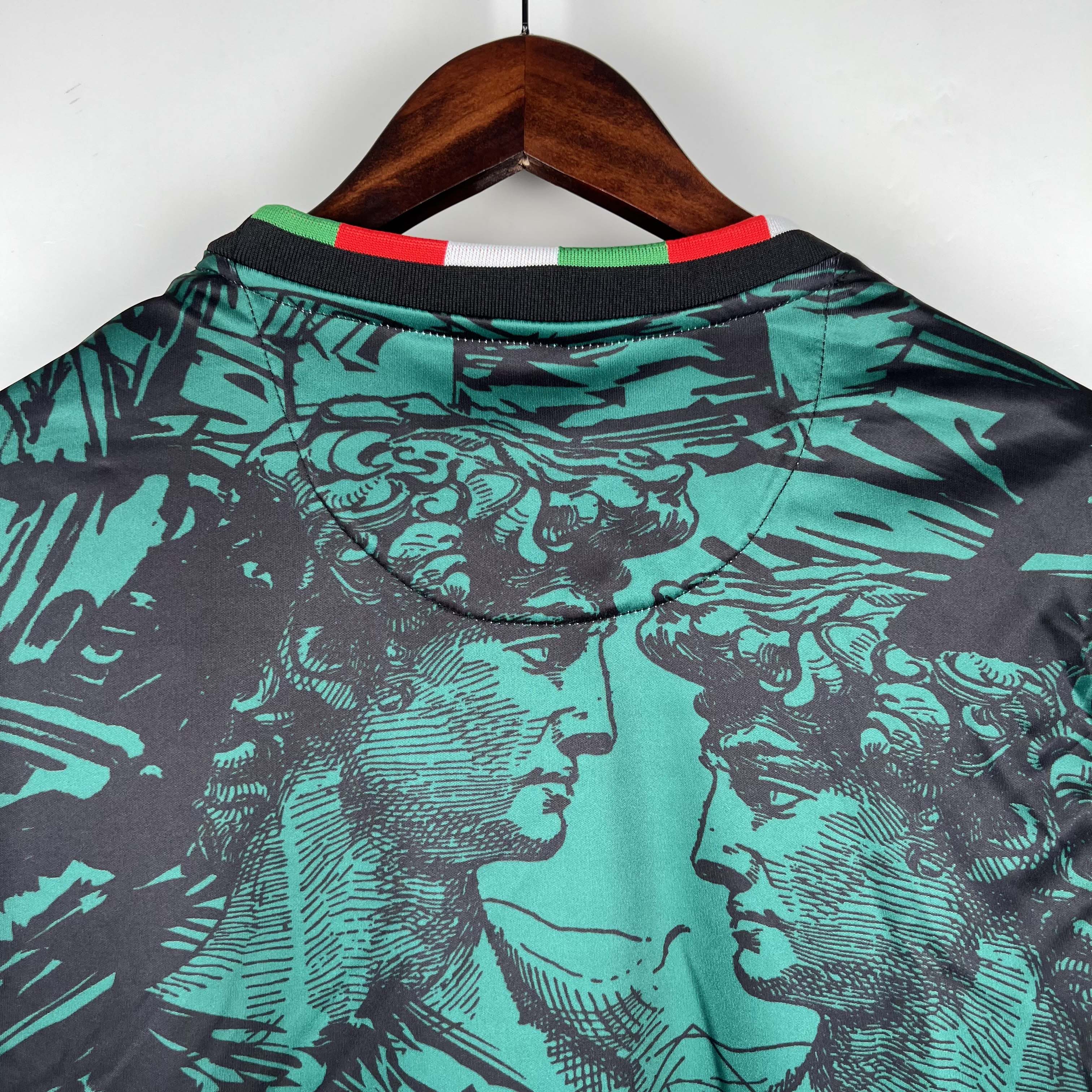 2023 Long Sleeve Italian Special Edition Green Football Shirt - Fans Edition