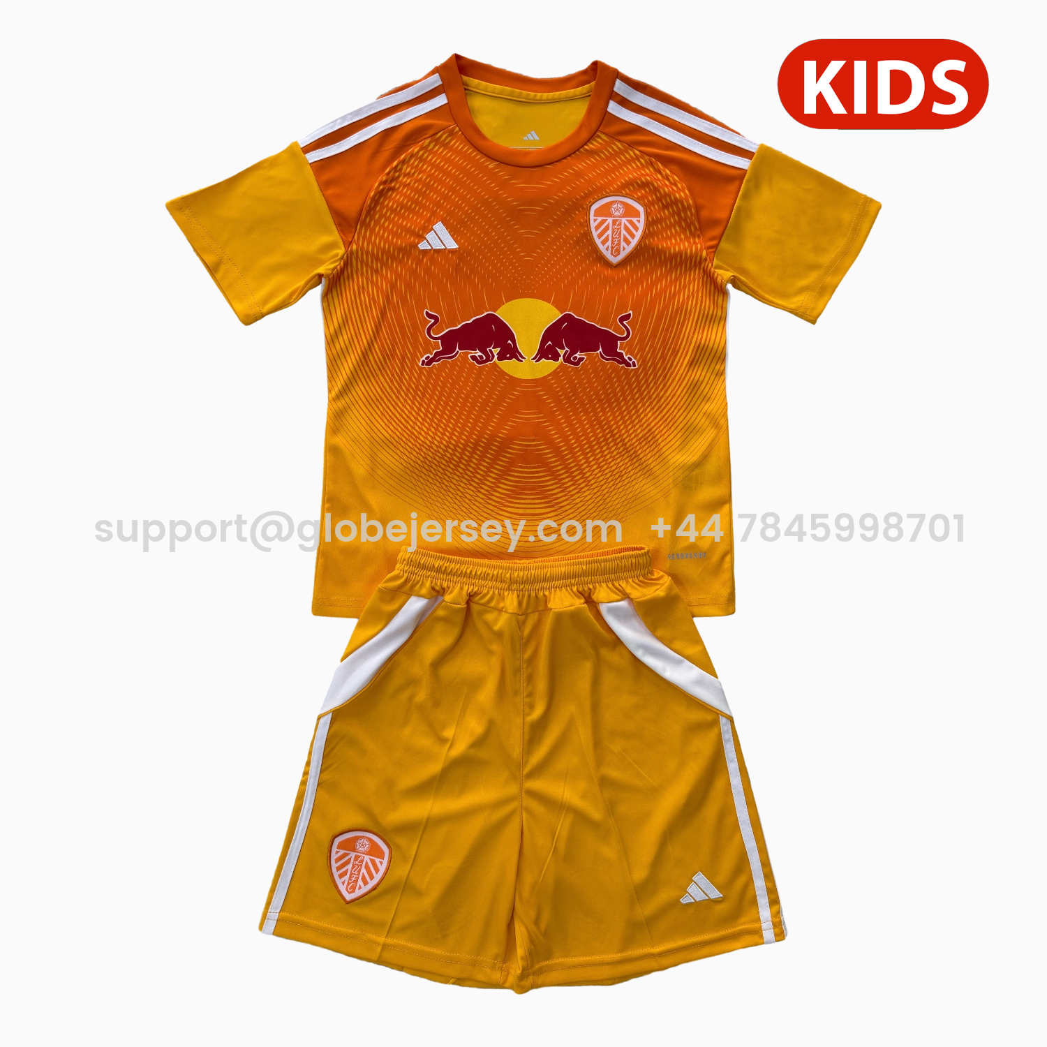 Leeds United 25-26 Orange Goalkeeper Kids Kit