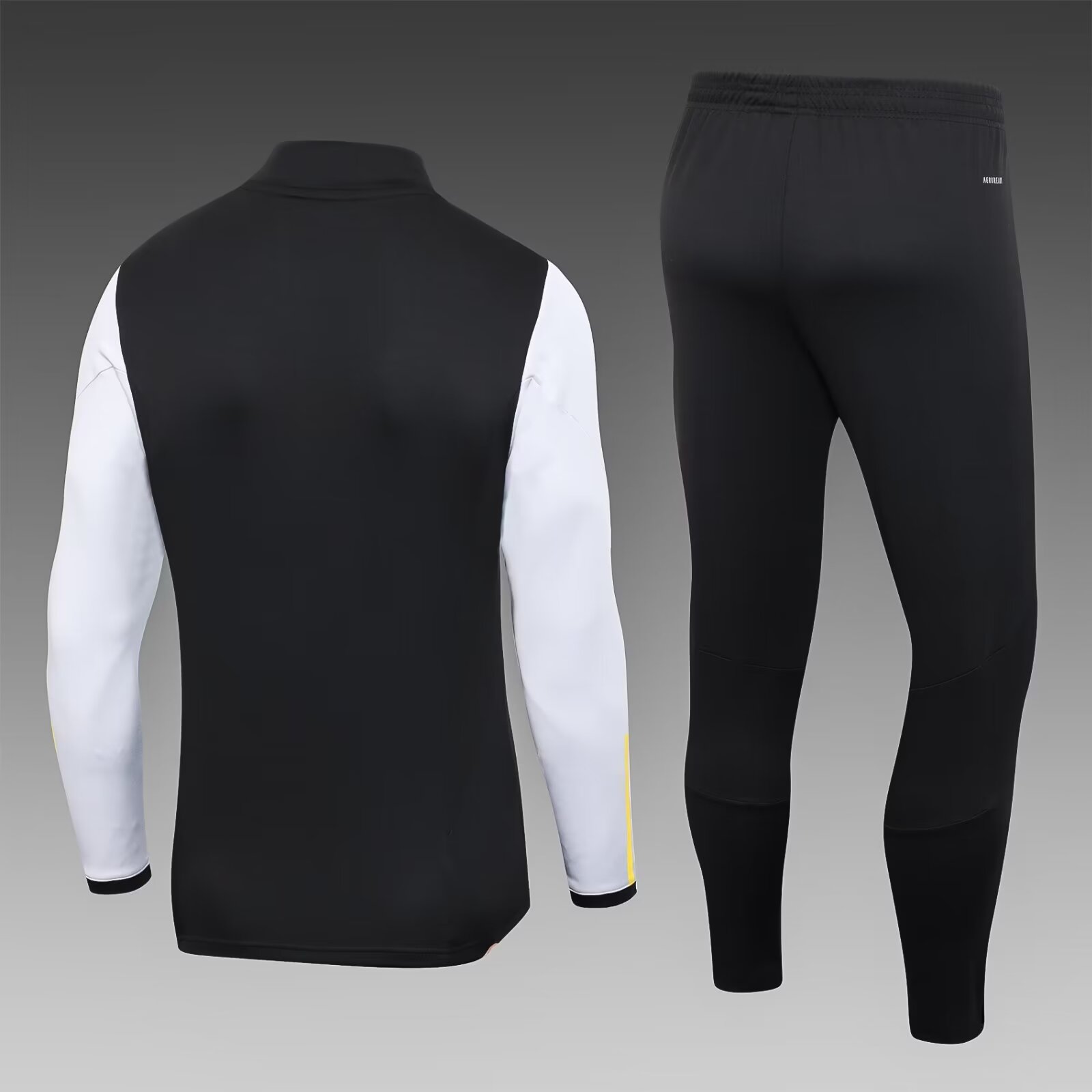 2023/2024 Lyon Half-La Training Wear Black Football Shirt Set