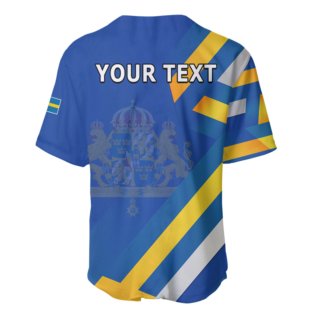 Custom Sweden National Day Baseball Jersey Sveriges Nationaldag Flag Style LT9