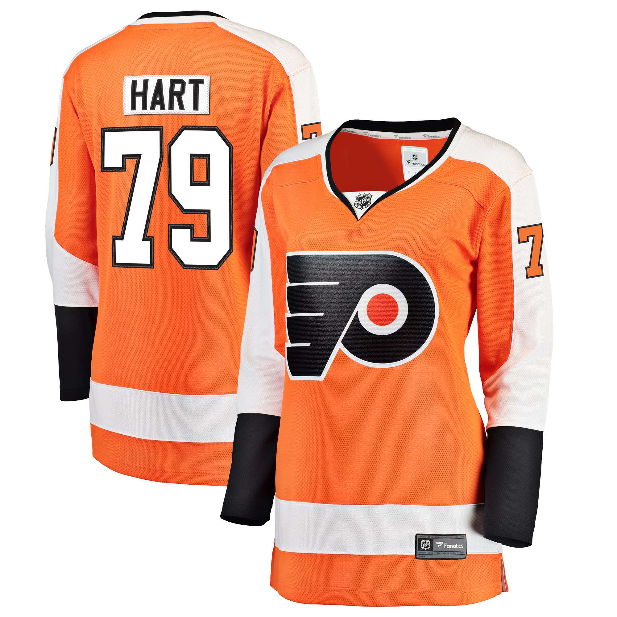 Carter Hart Philadelphia Flyers Fanatics Women’s Home Premier Breakaway   Jersey – Orange