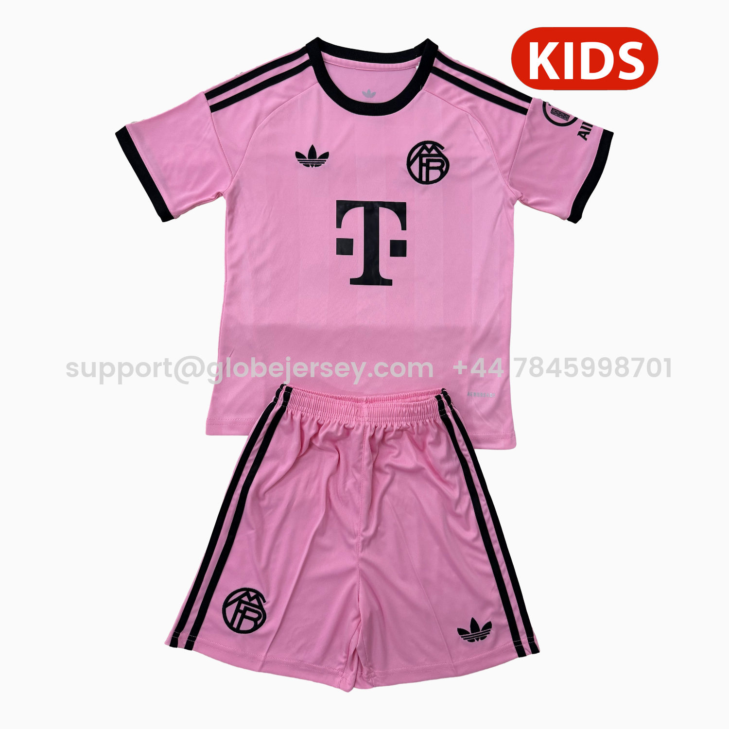 Bayern Munich 25-26 Pink Goalkeeper Kids Kit