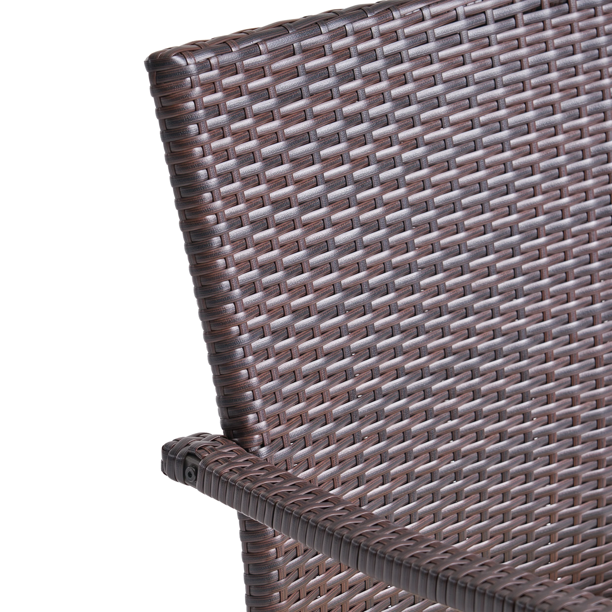 Jabari Outdoor Wood and Wicker Expandable 8 Seater Dining Set, Gray