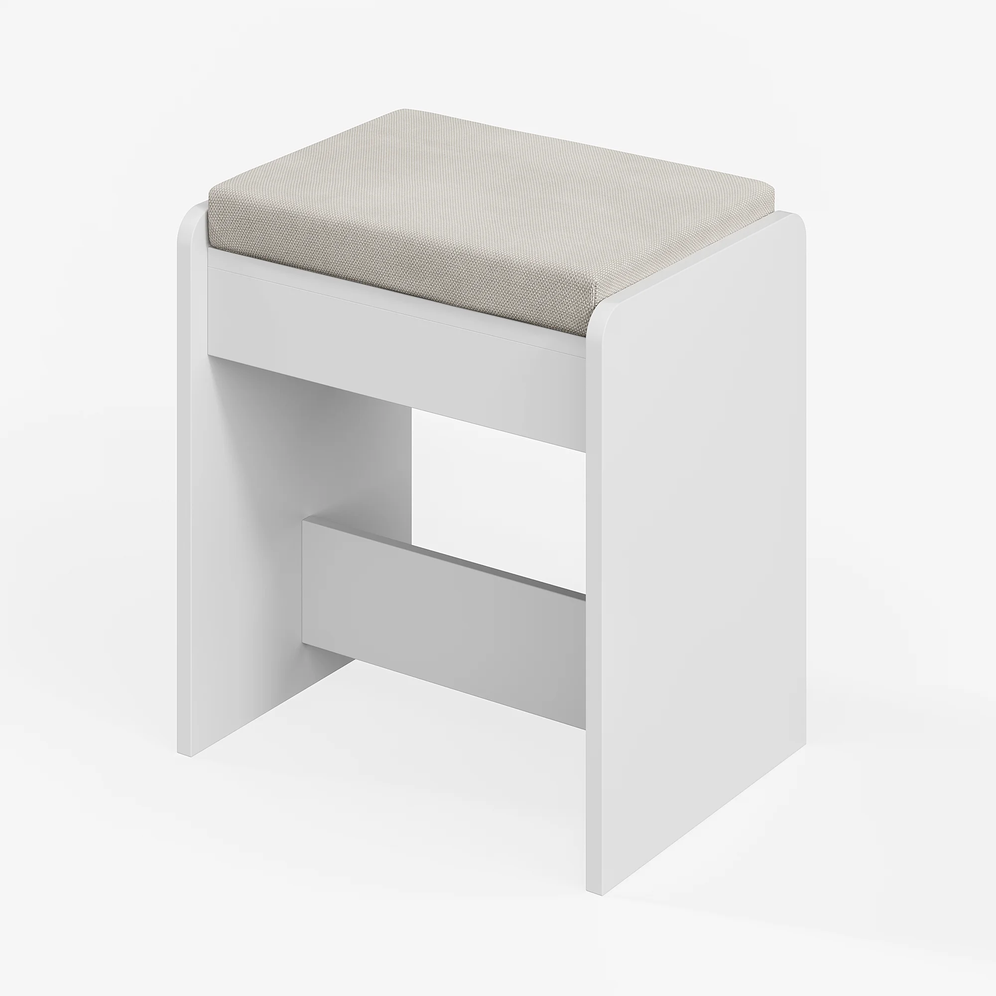 Vanity Desk, Lofka Makeup Vanity with Mirror and Lights, Large Vanity Table Set, White